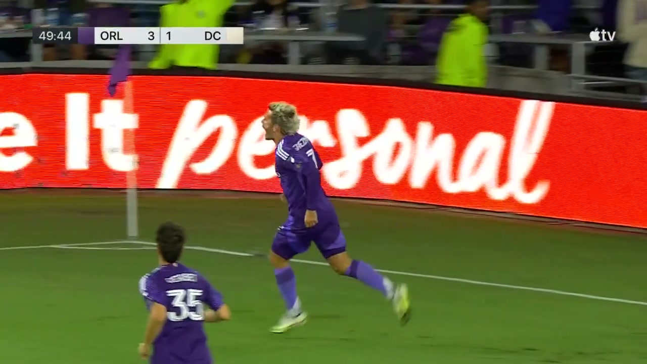 Antoine Griezmann, who scored twice for Orlando City in their 4-1 win over D.C. United