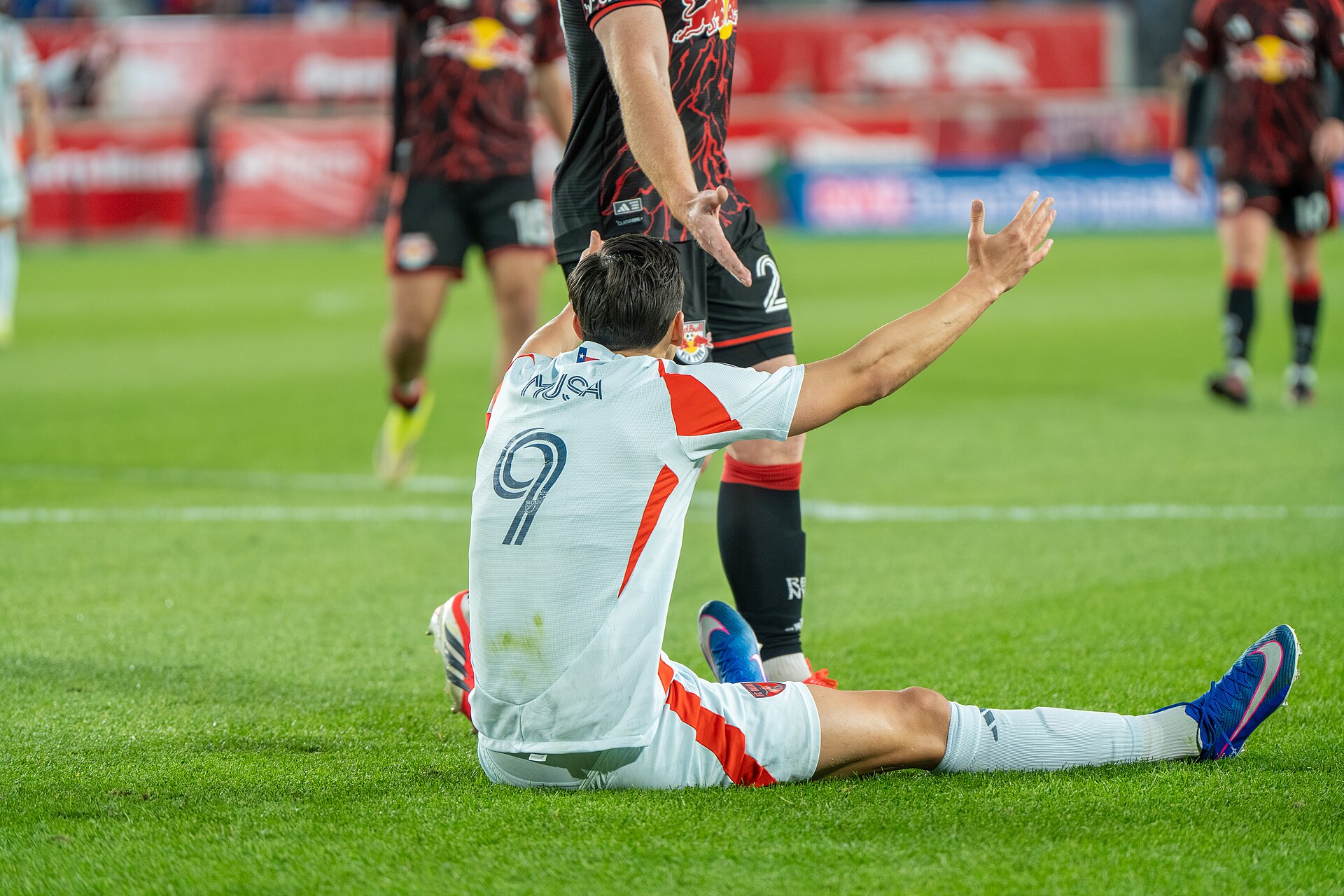 Petar Musa, whose stoppage-time penalty earned FC Dallas a 2-2 draw in the Texas Derby