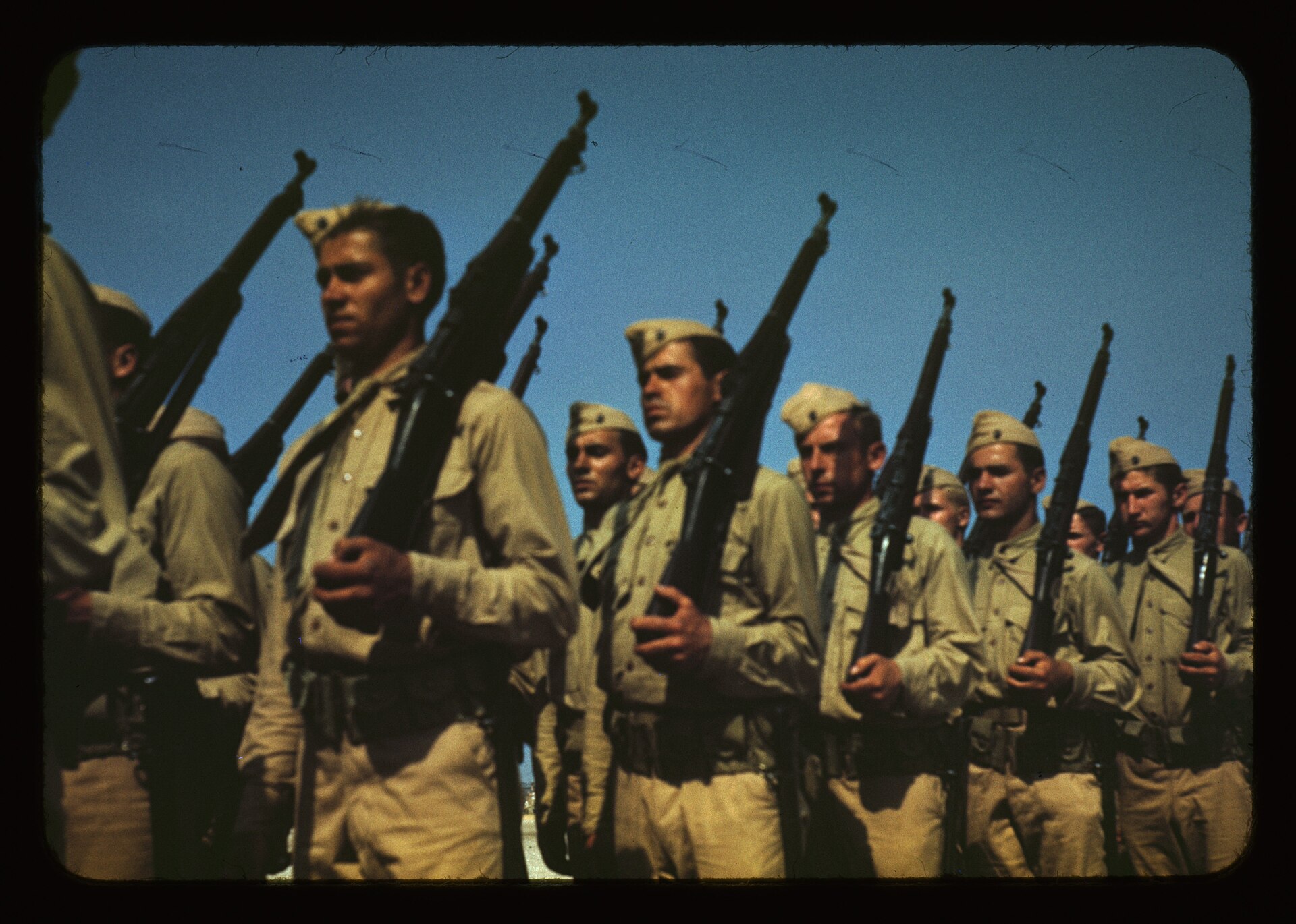U.S. Marines completing training at Parris Island (archival photo)