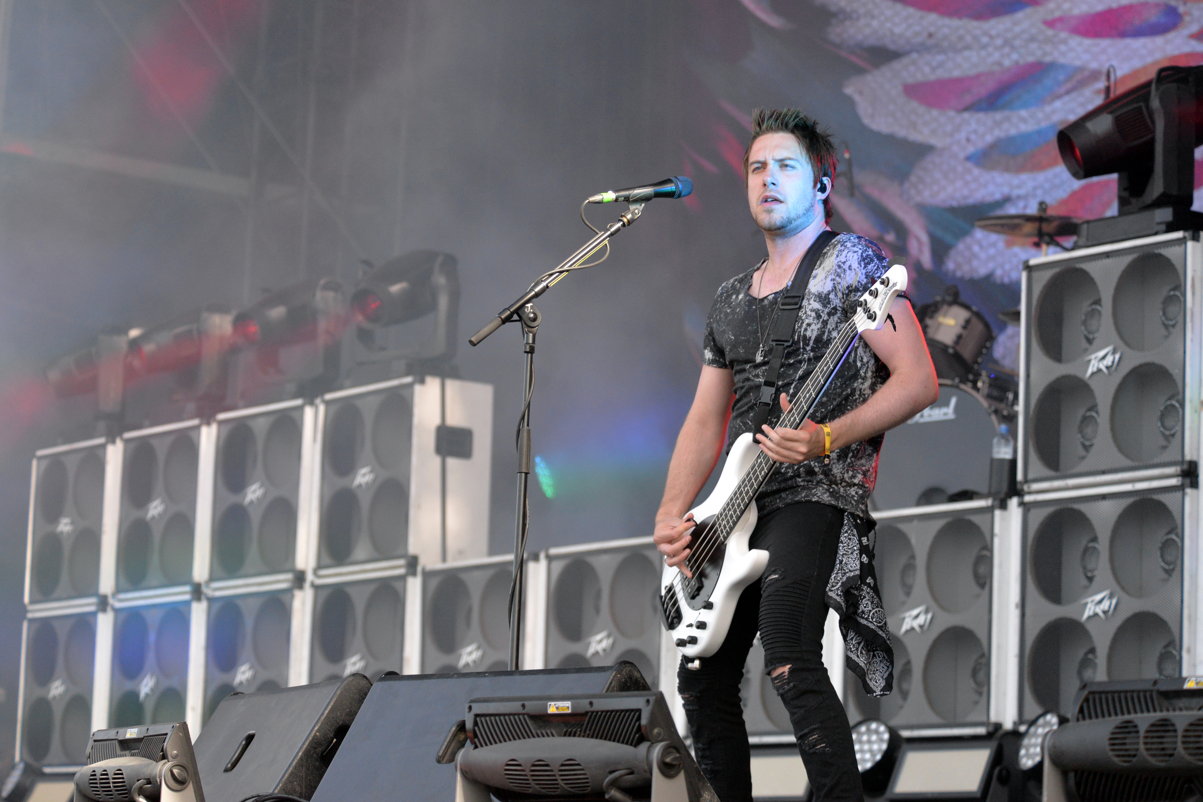 Bullet for My Valentine performing live on stage at Hellfest 2018