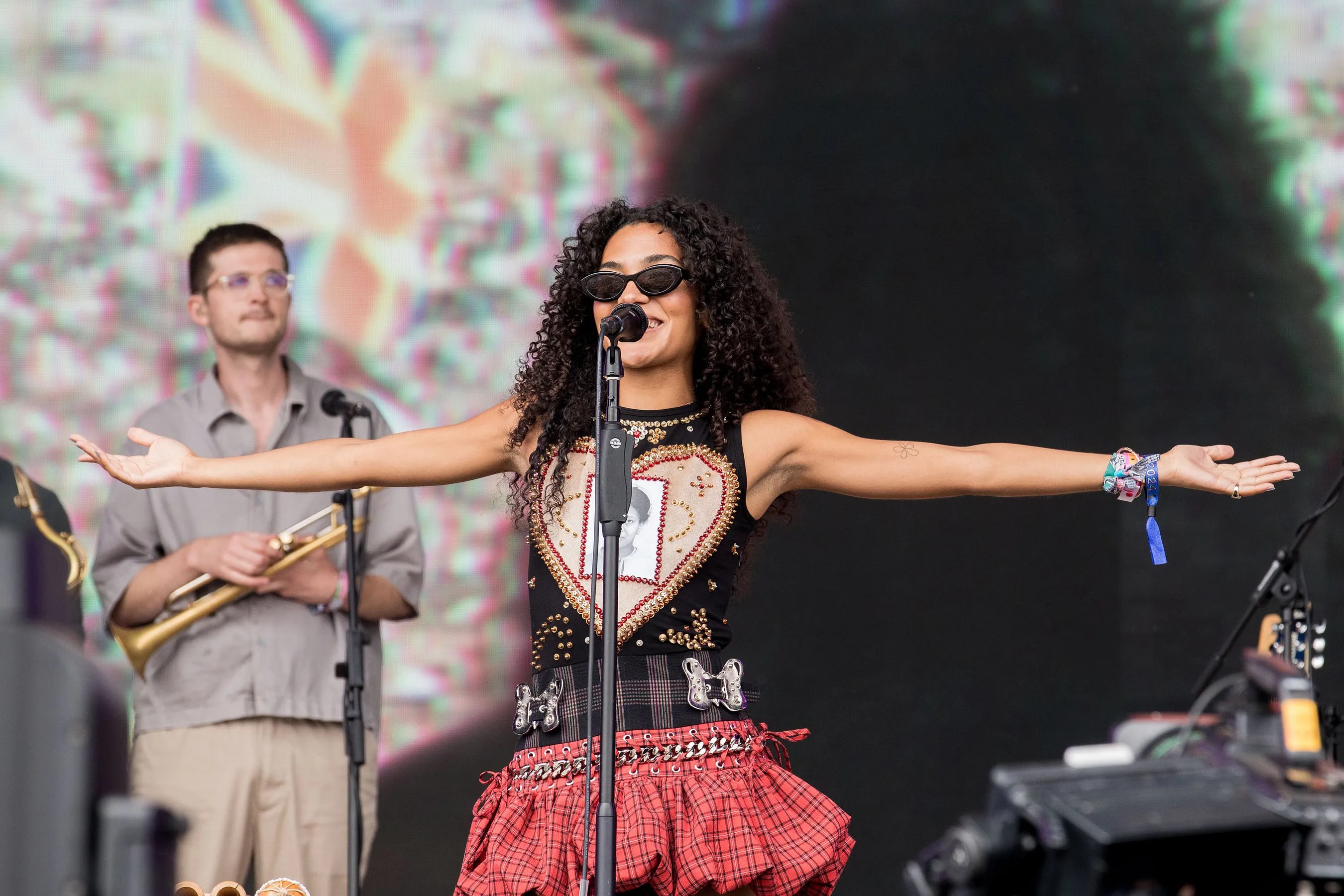 NAO performing at Glastonbury Festival, 2024.