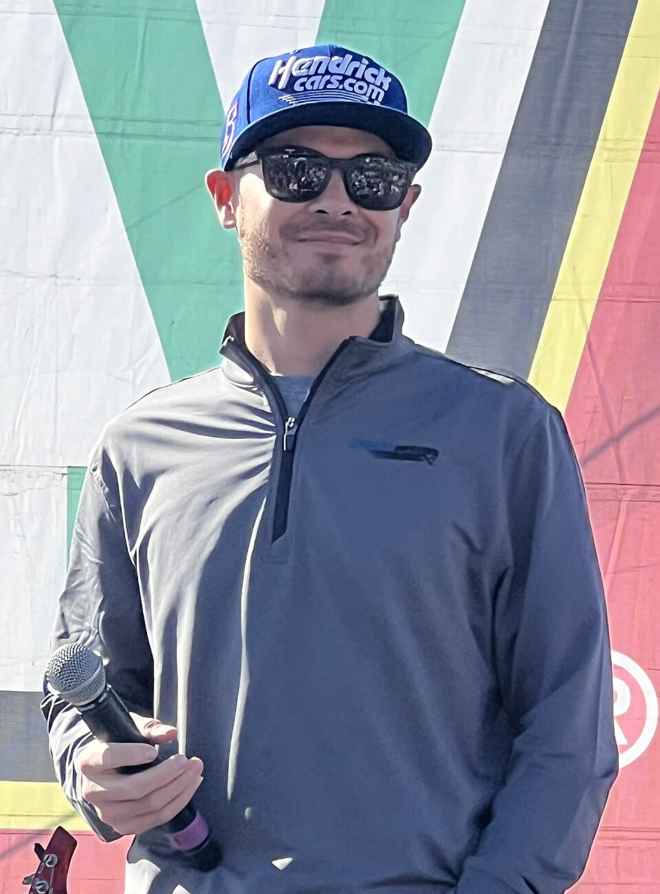 Kyle Larson's No. 5 Hendrick Motorsports Chevrolet — Larson starts on the pole at Charlotte
