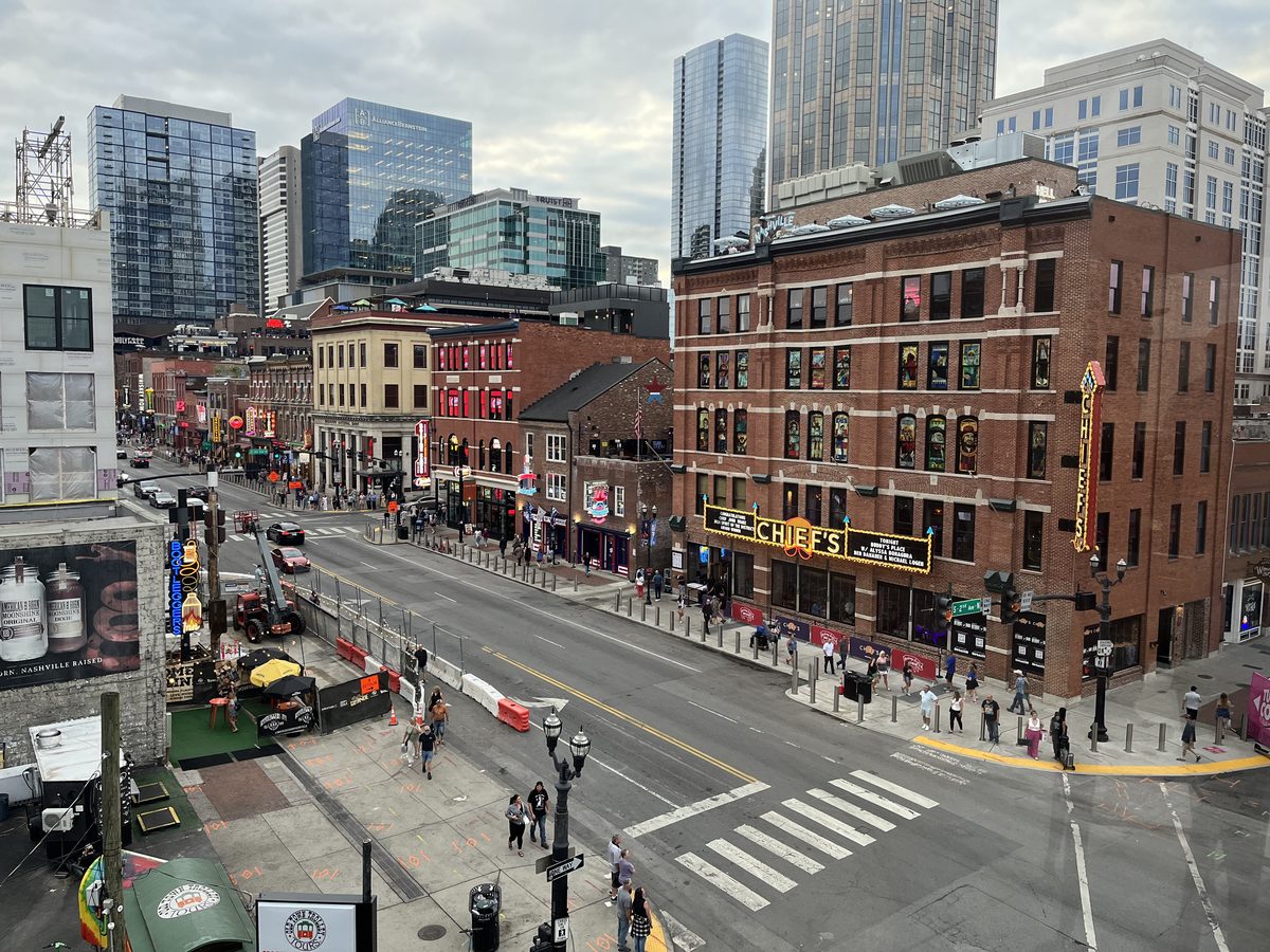 Downtown Nashville on a normal day