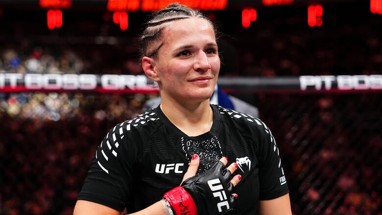 Erin Blanchfield in the Octagon — file photo