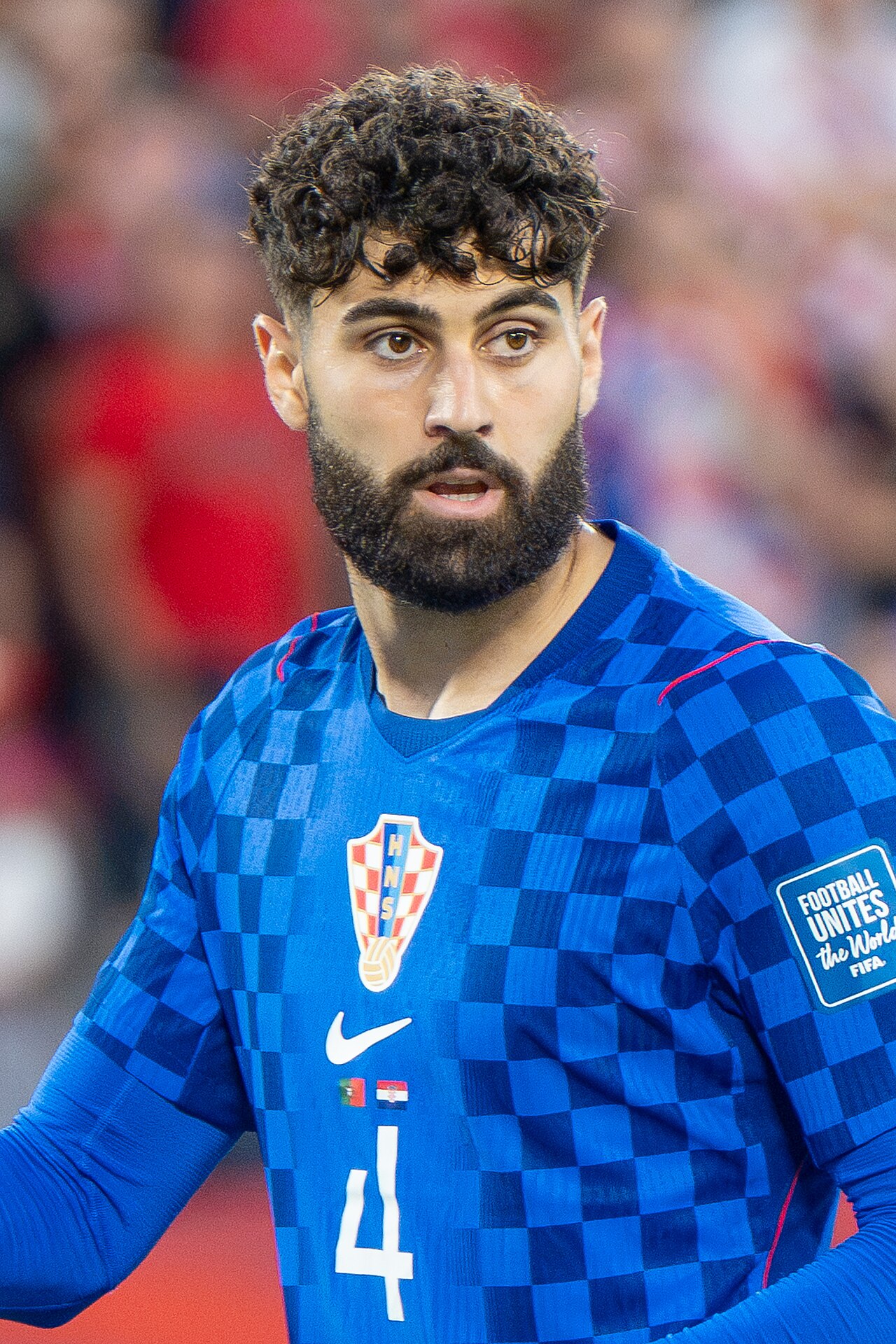 Josko Gvardiol in the Croatia shirt