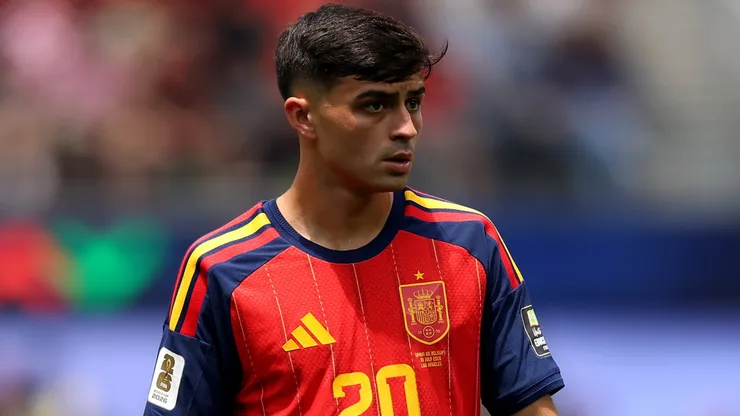 Pedri in the Spain shirt