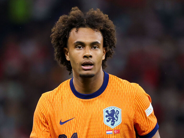 Joshua Zirkzee in the Netherlands shirt