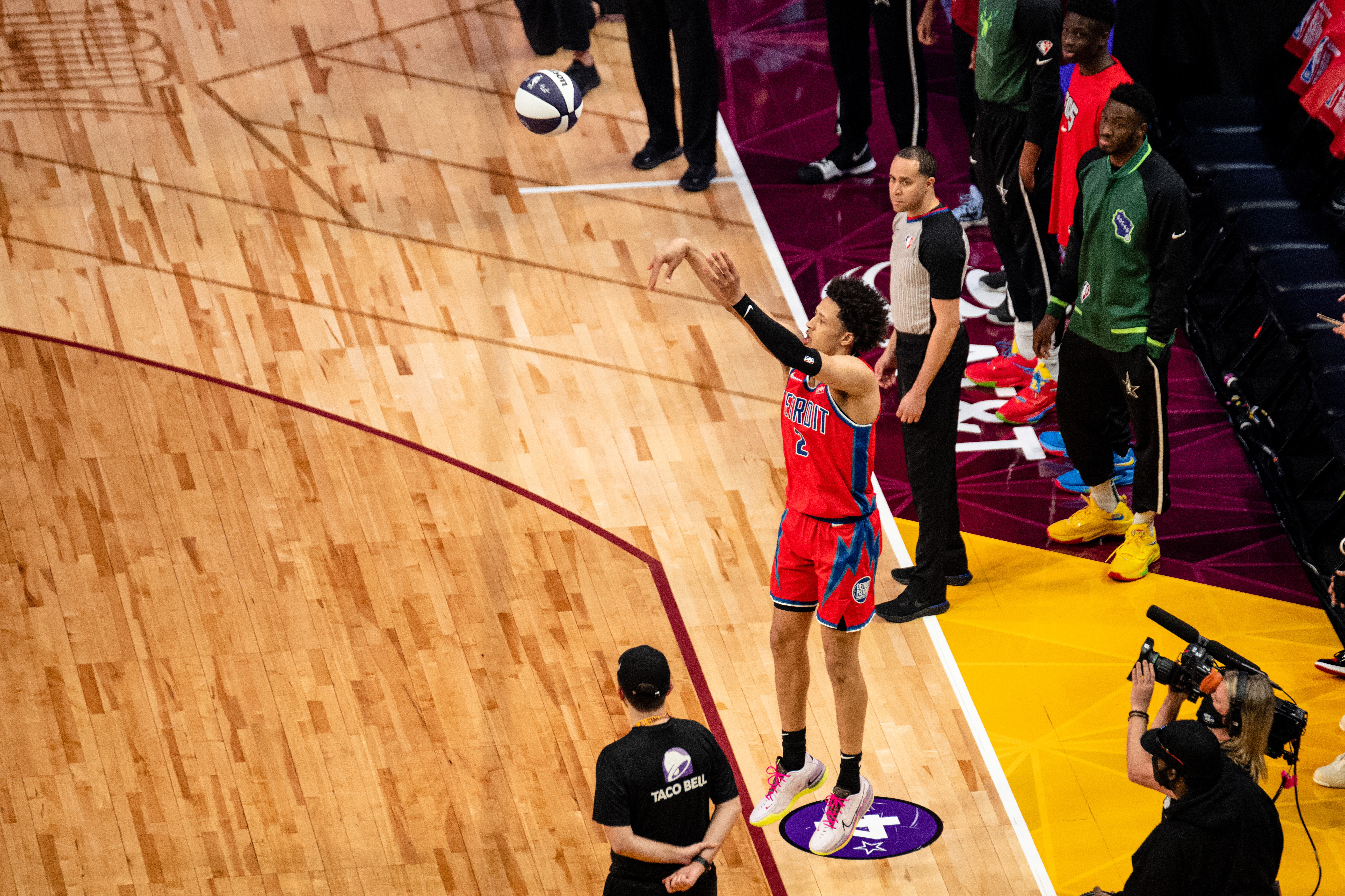 Cade Cunningham of the Detroit Pistons in uniform
