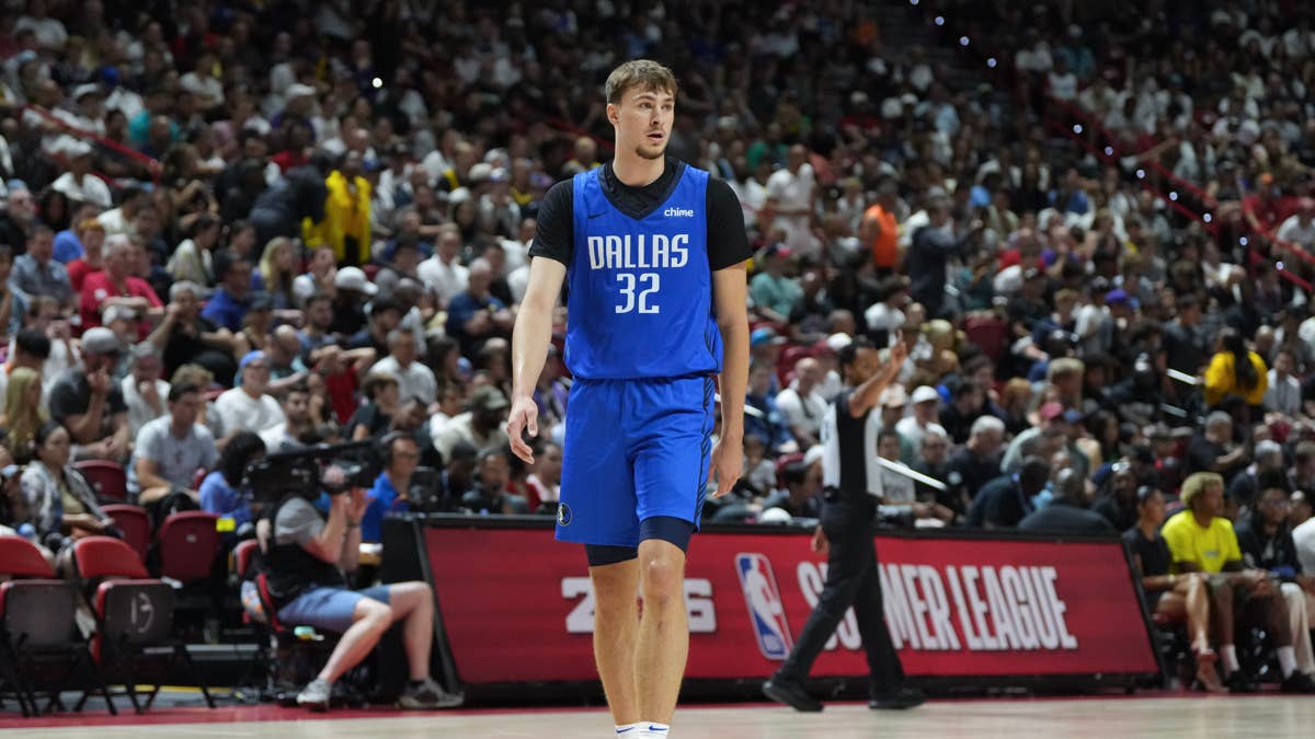 Cooper Flagg in a Mavericks uniform — the 2025 Rookie of the Year gets his veteran backcourt partner back