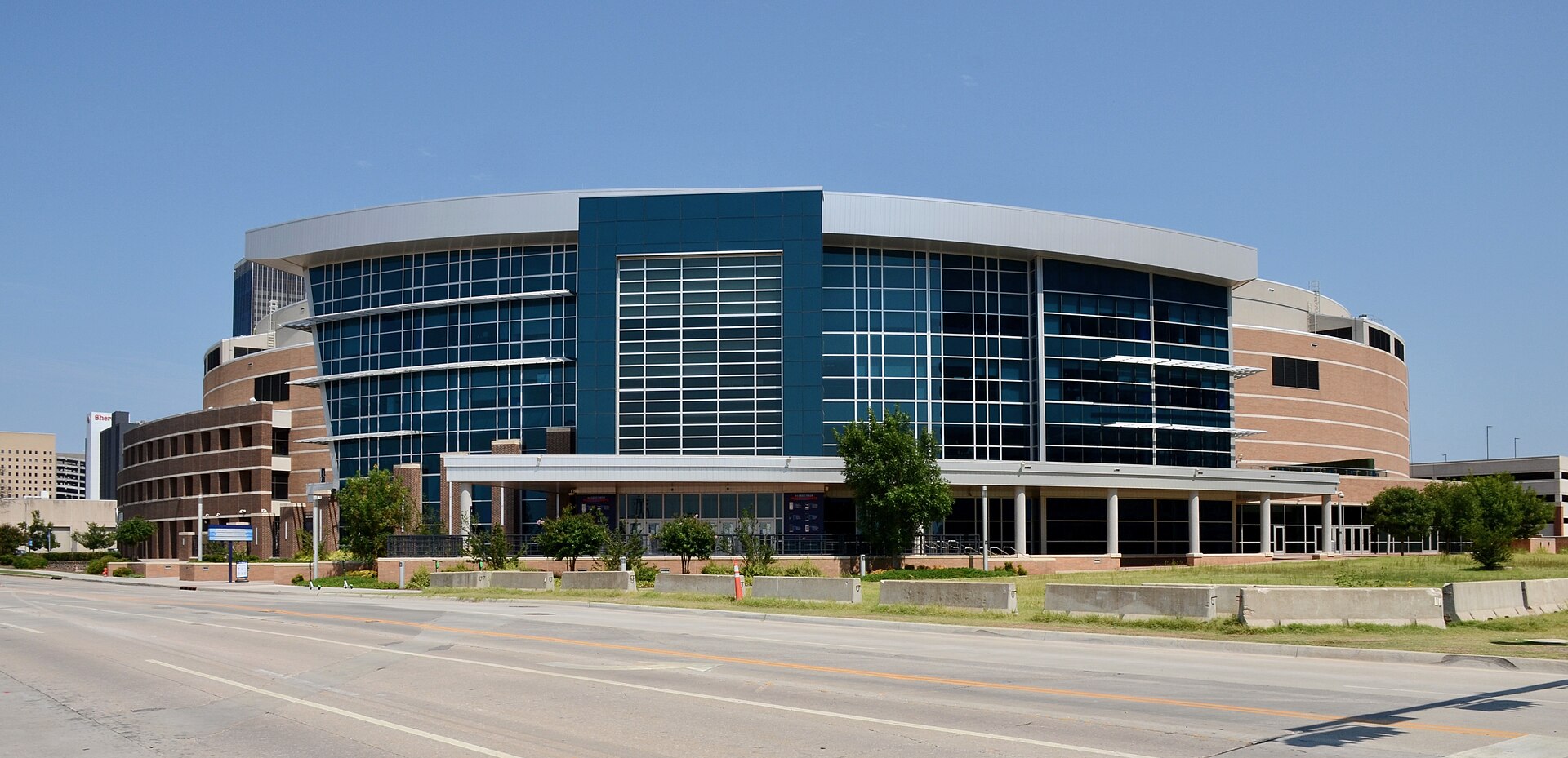 Paycom Center in Oklahoma City on a clear day