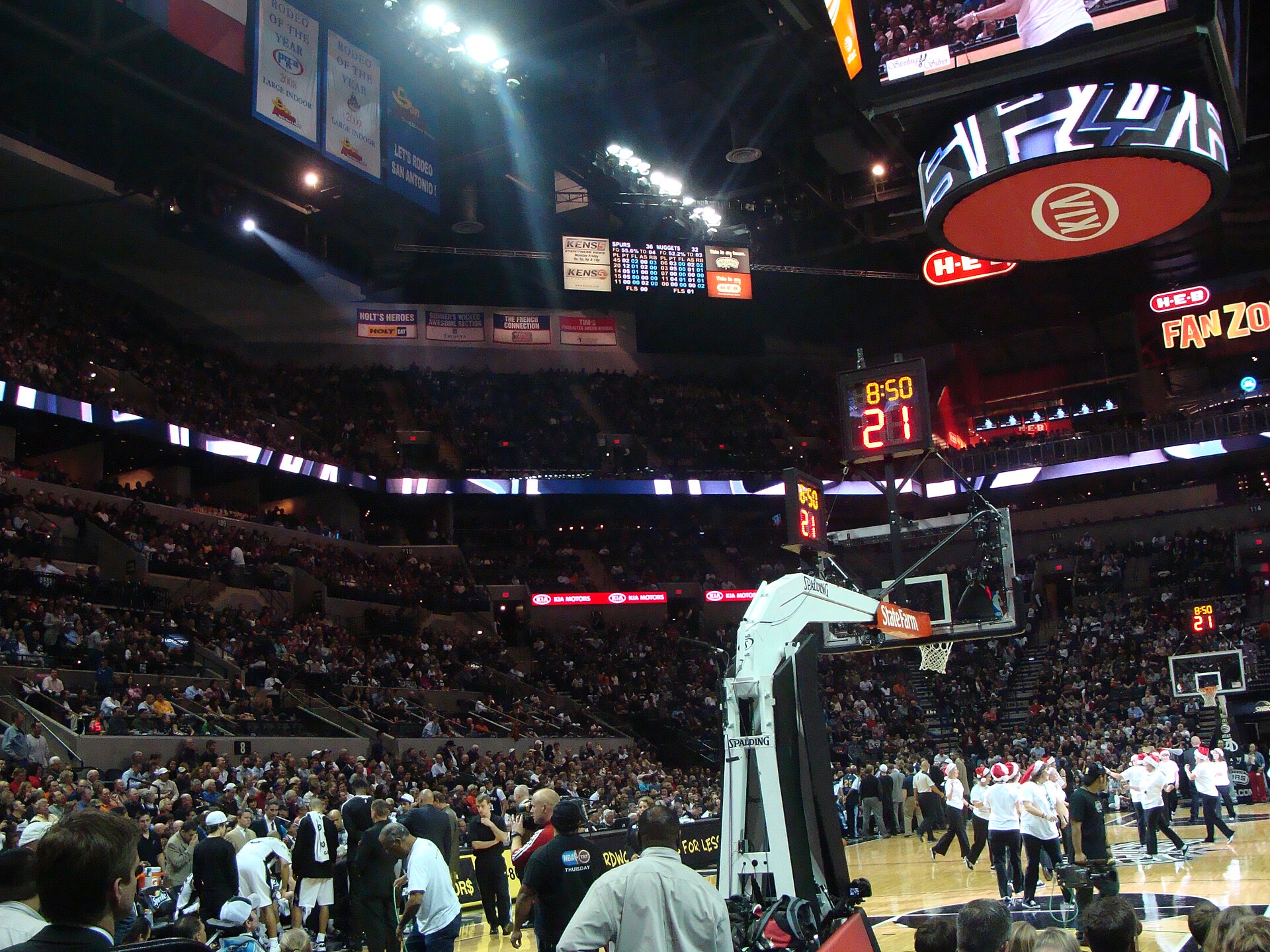 San Antonio Spurs home arena during a game (file photo)