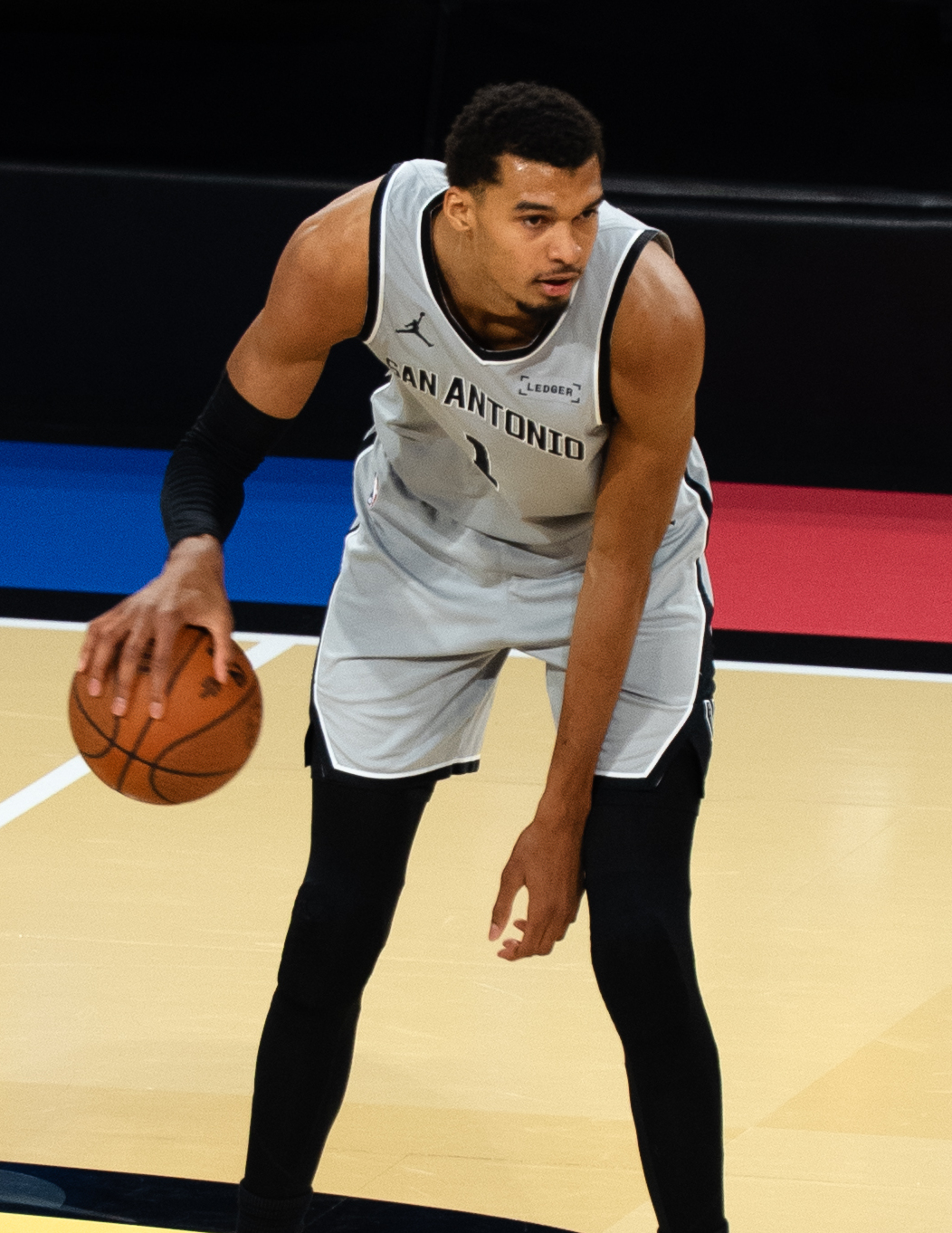 Victor Wembanyama with the San Antonio Spurs.