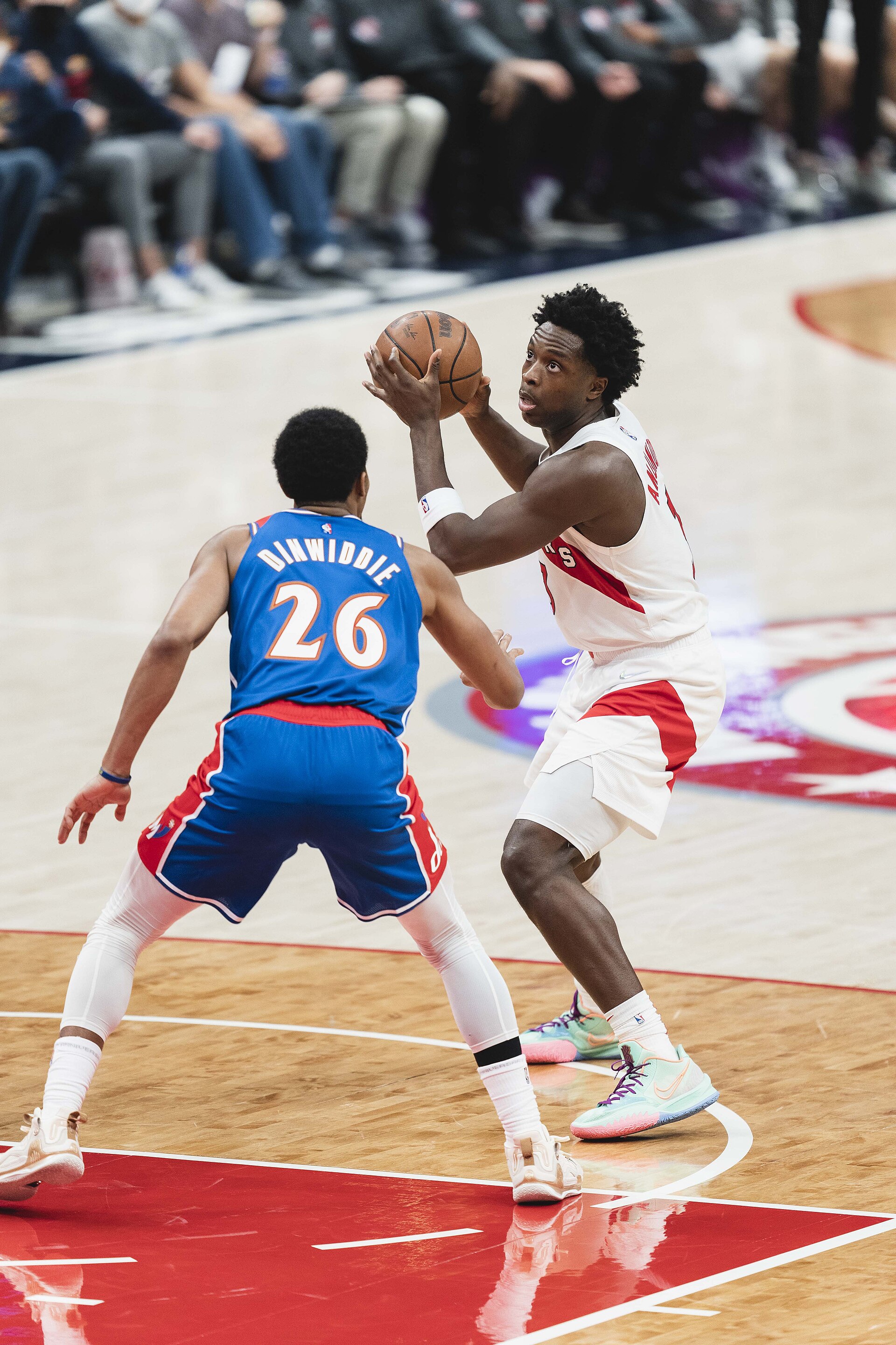 New York Knicks forward OG Anunoby in action (file photo from his Toronto Raptors tenure, November 2021)