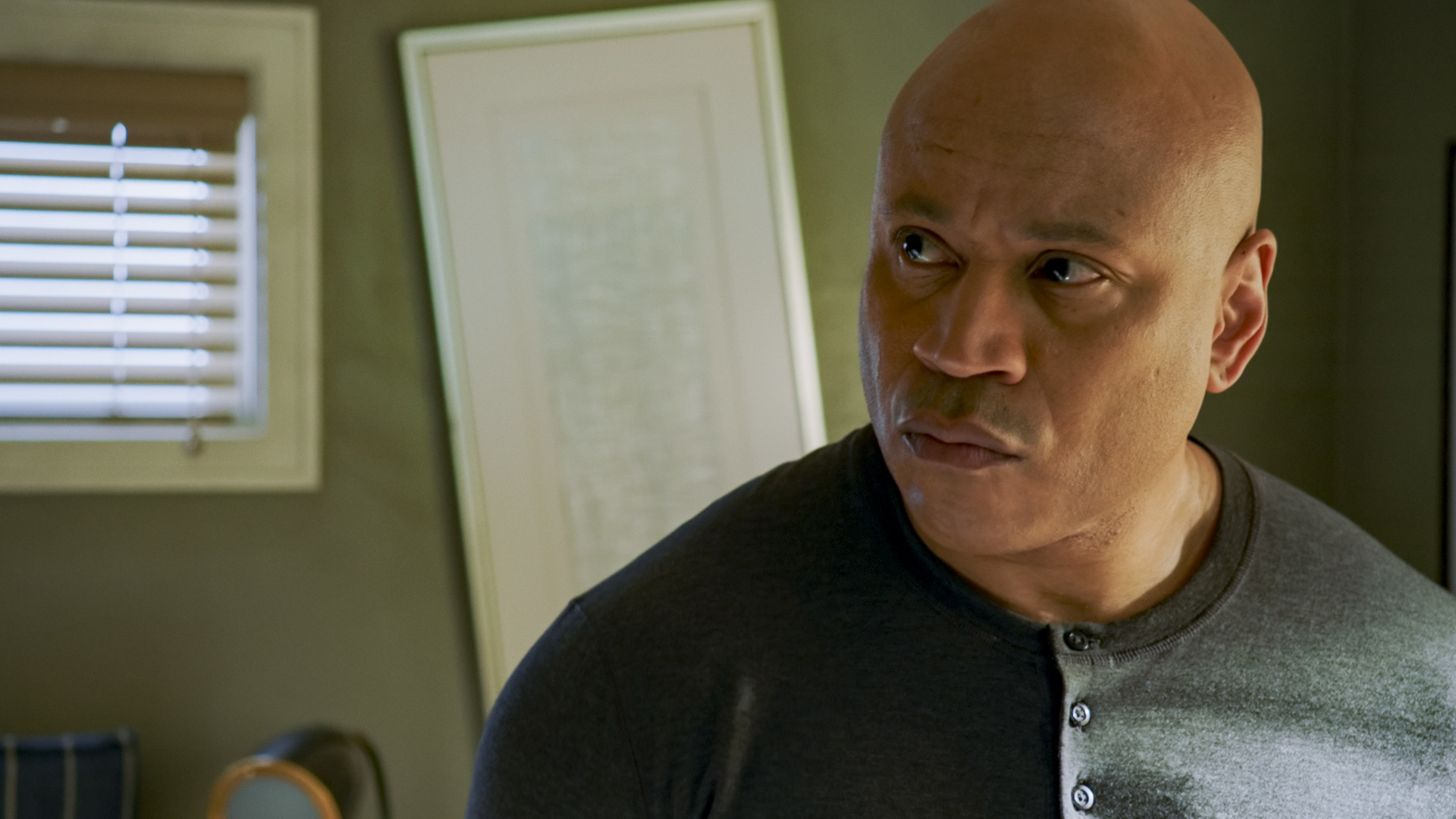 LL Cool J as Sam Hanna, the character he reprises in the new NCIS: New York.