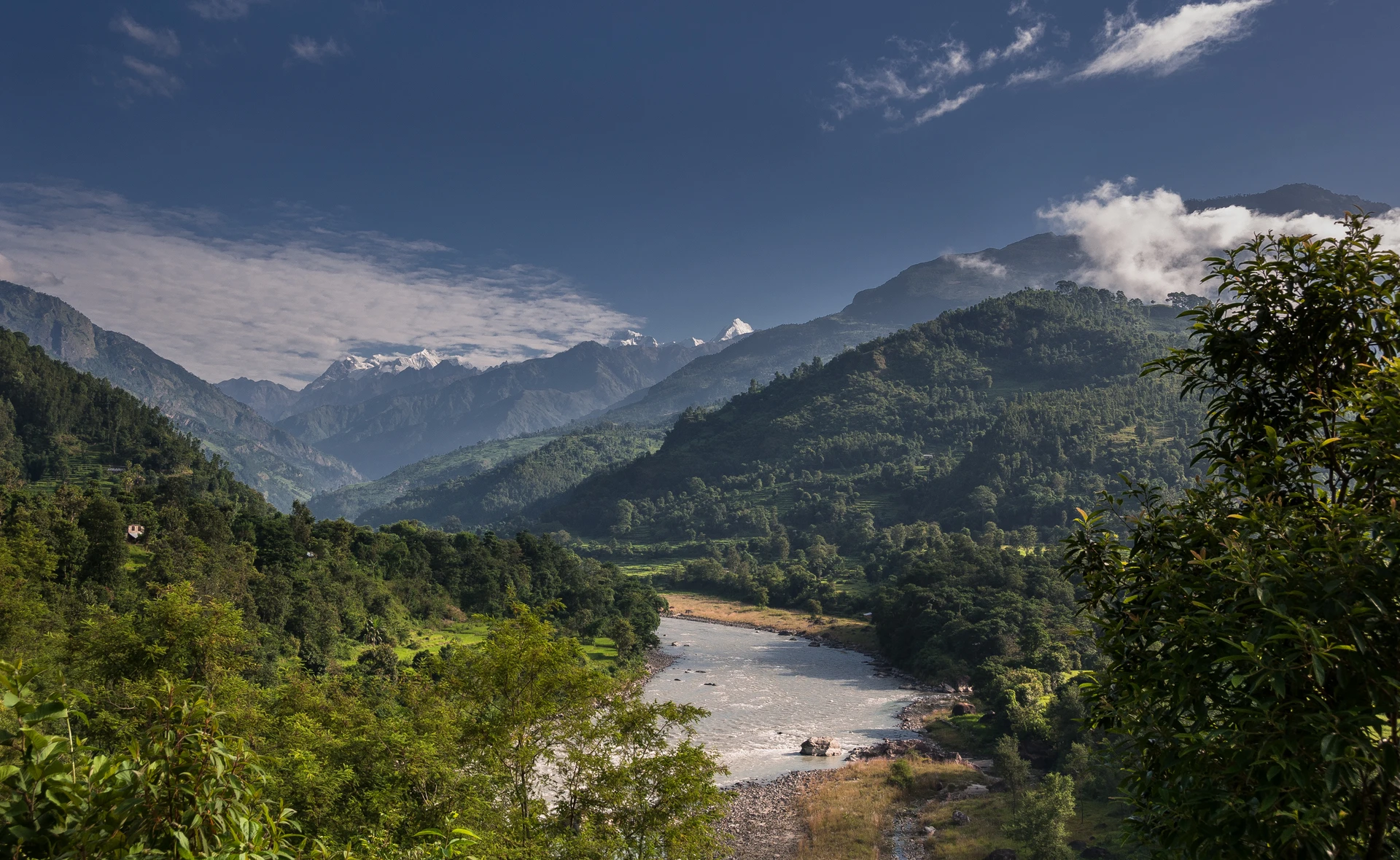 The Budhi Gandaki River in the Gorkha district of Nepal