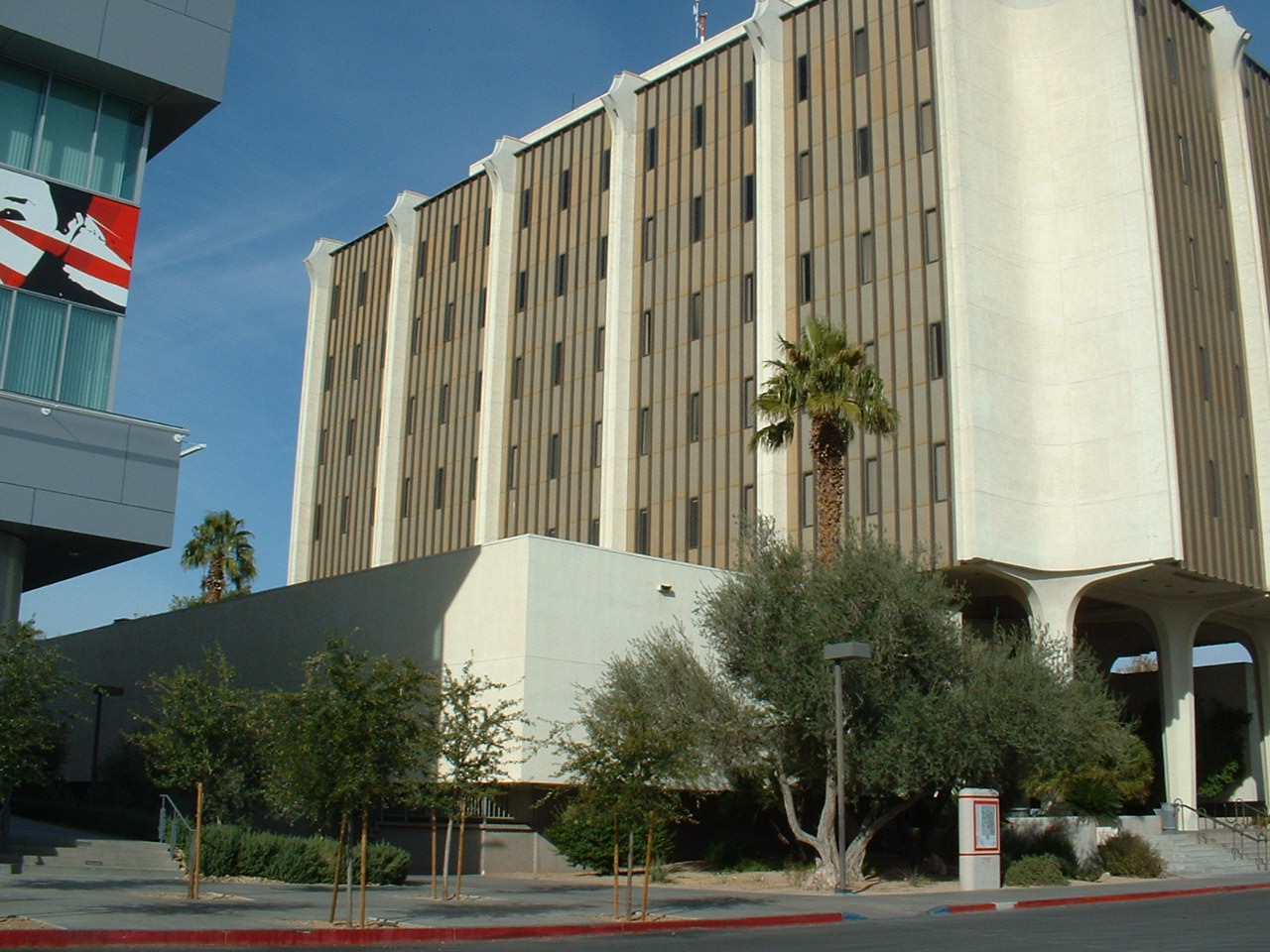 UNLV building in bright daylight, Las Vegas