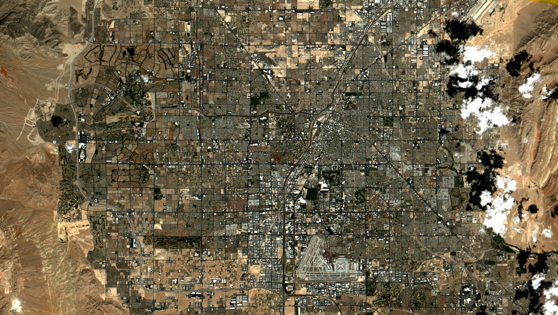 Las Vegas in bright daylight