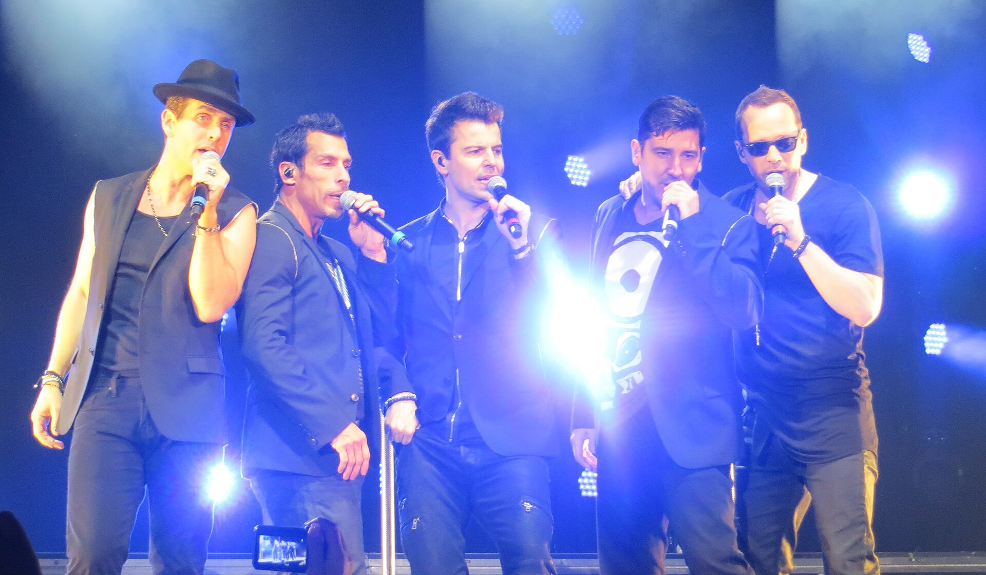 New Kids on the Block performing live in Vienna in 2014