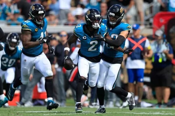 Jacksonville Jaguars players during an NFL game