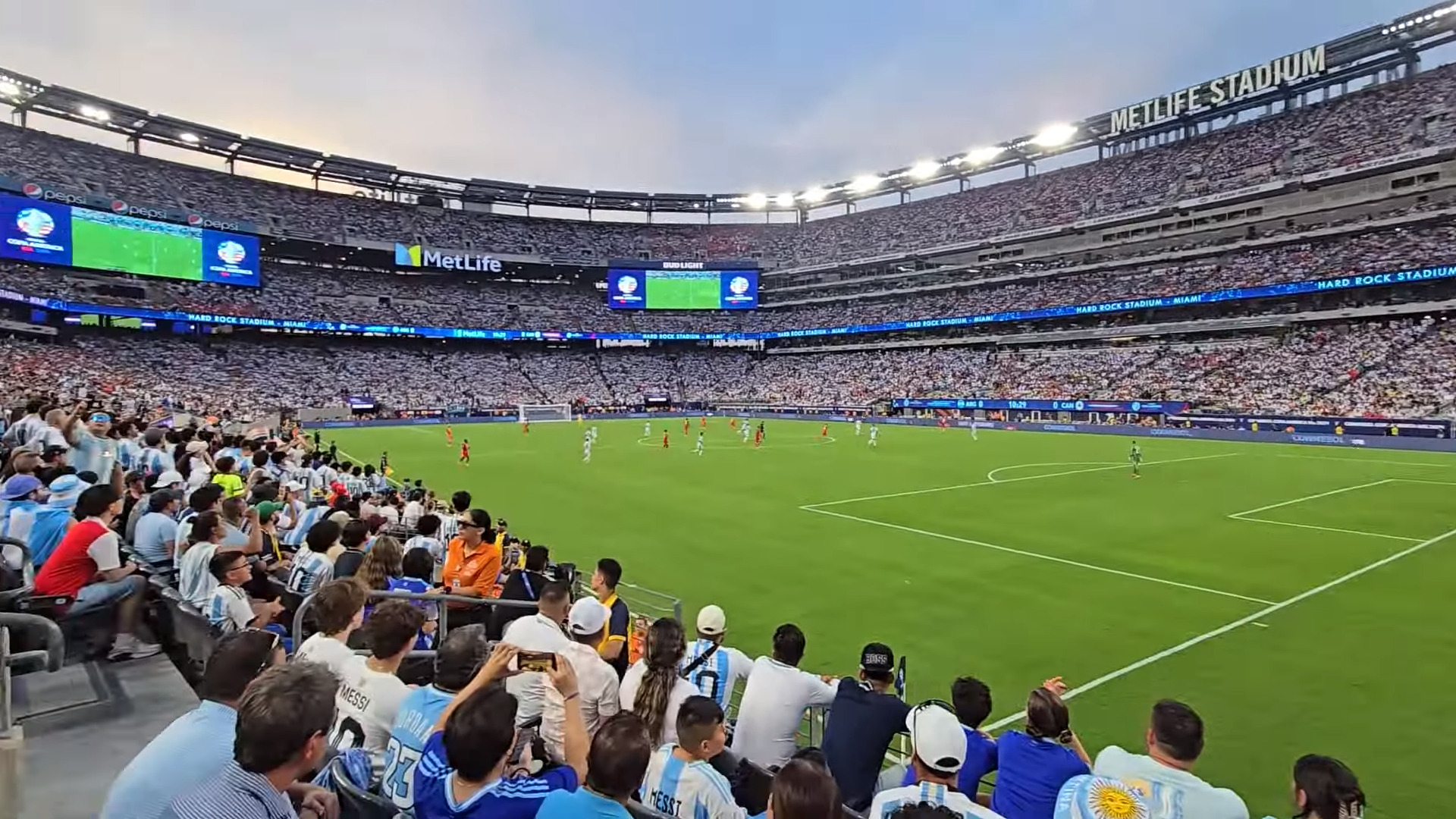 Inside MetLife Stadium during a match