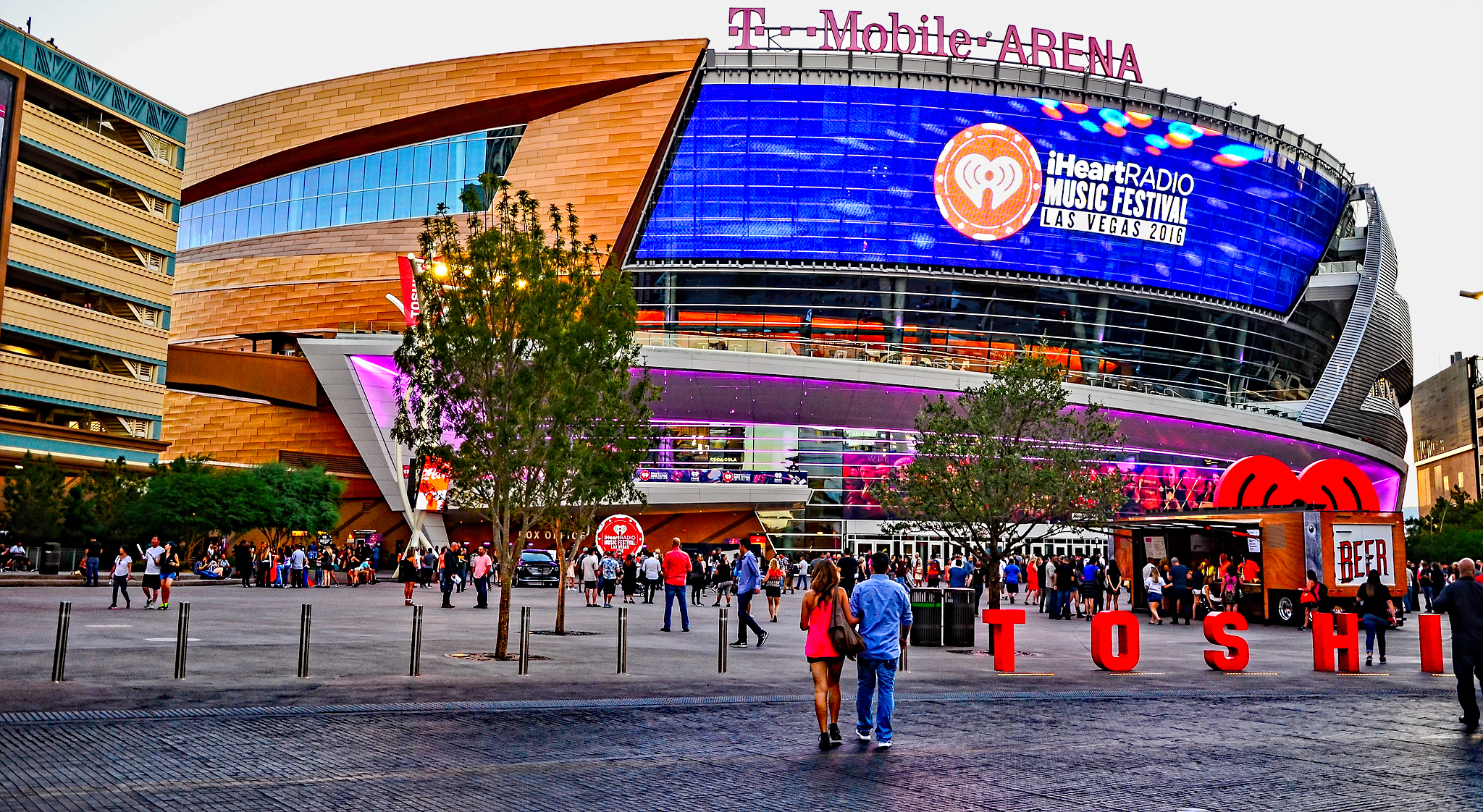 T-Mobile Arena on the Las Vegas Strip, home of the Vegas Golden Knights (file photo)