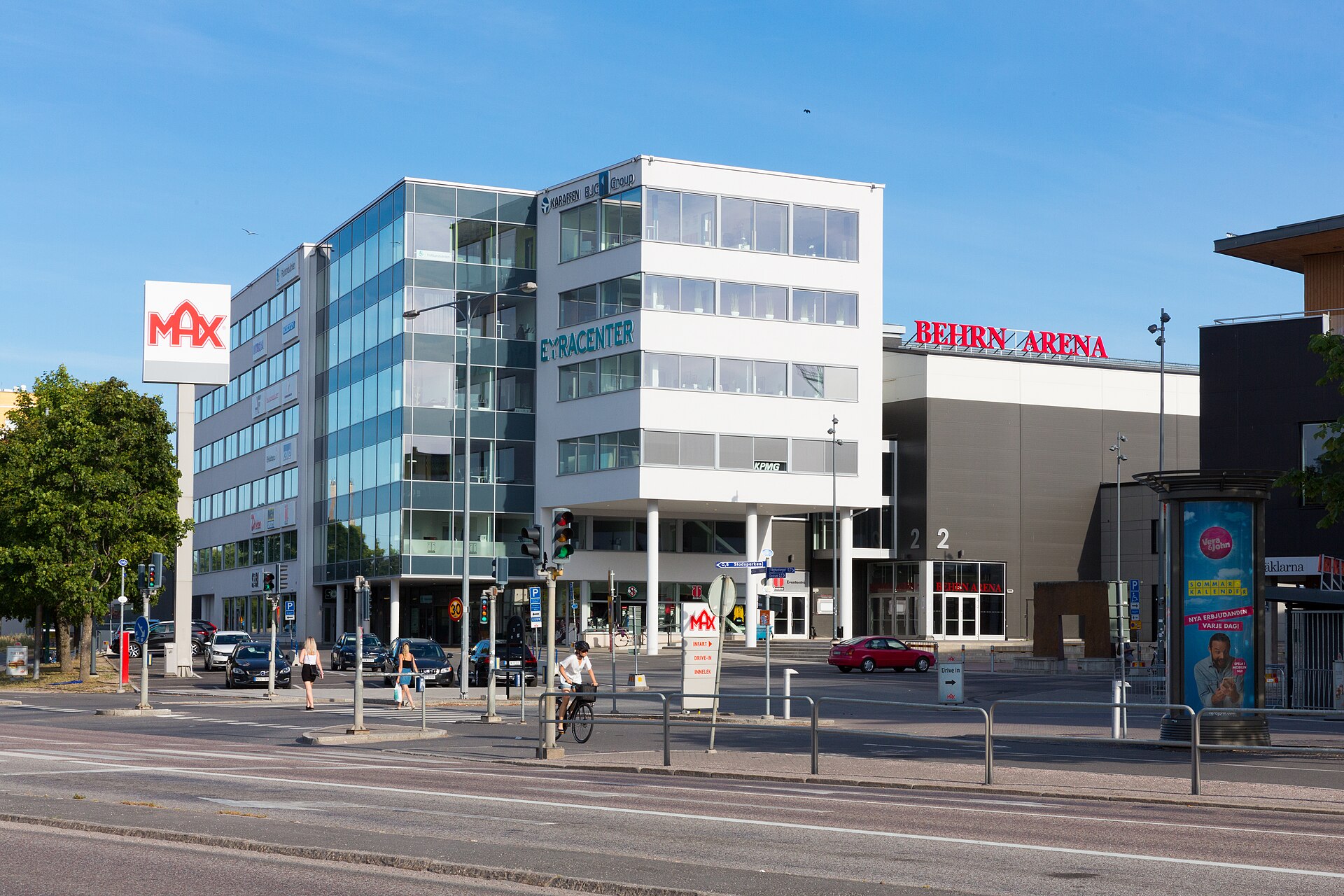 Ice hockey action under bright arena lights (file photo)