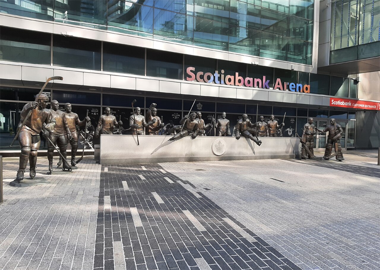 Legends Row outside Scotiabank Arena in Toronto (file photo)
