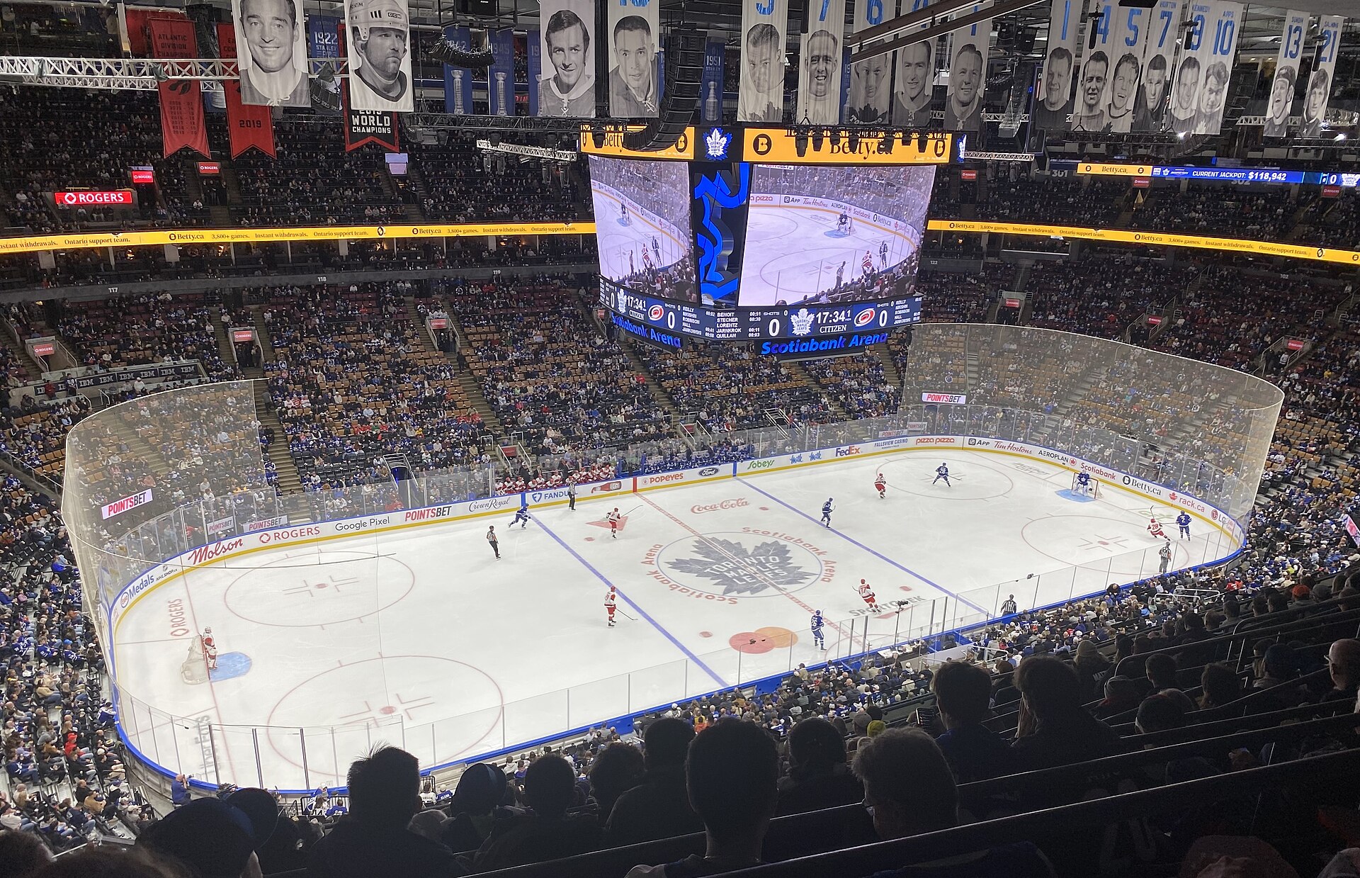 Scotiabank Arena in Toronto during a Maple Leafs home game in March 2026 (file photo)