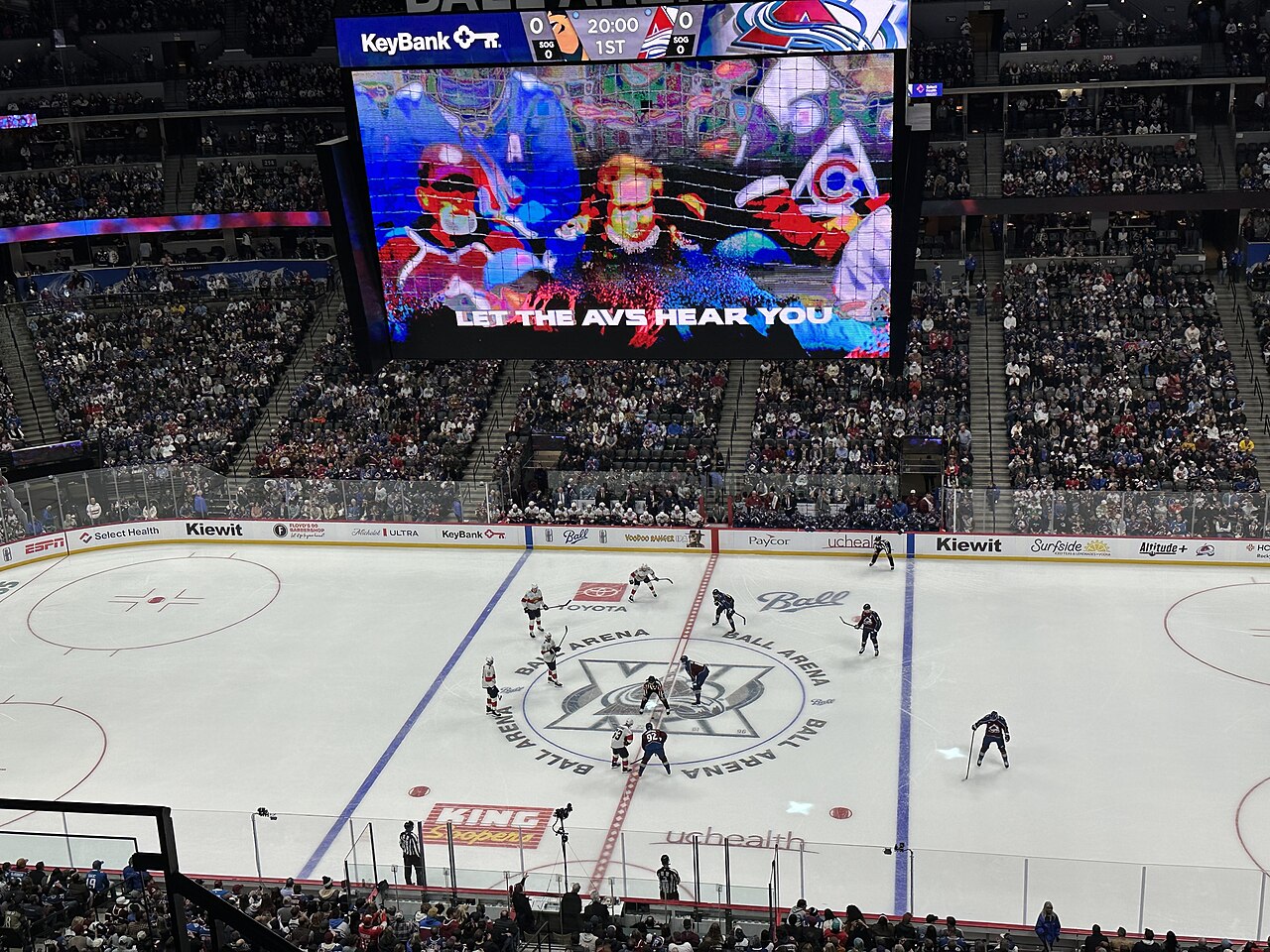 Ball Arena in Denver during a Colorado Avalanche game (file photo)