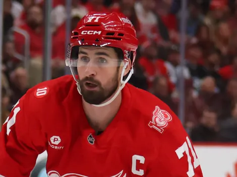 Dylan Larkin skates for the Detroit Red Wings