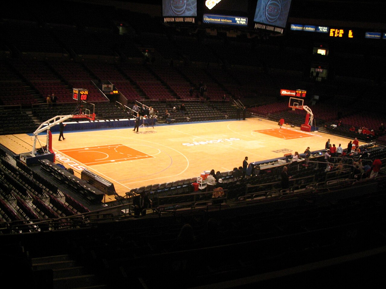 The interior of Madison Square Garden.