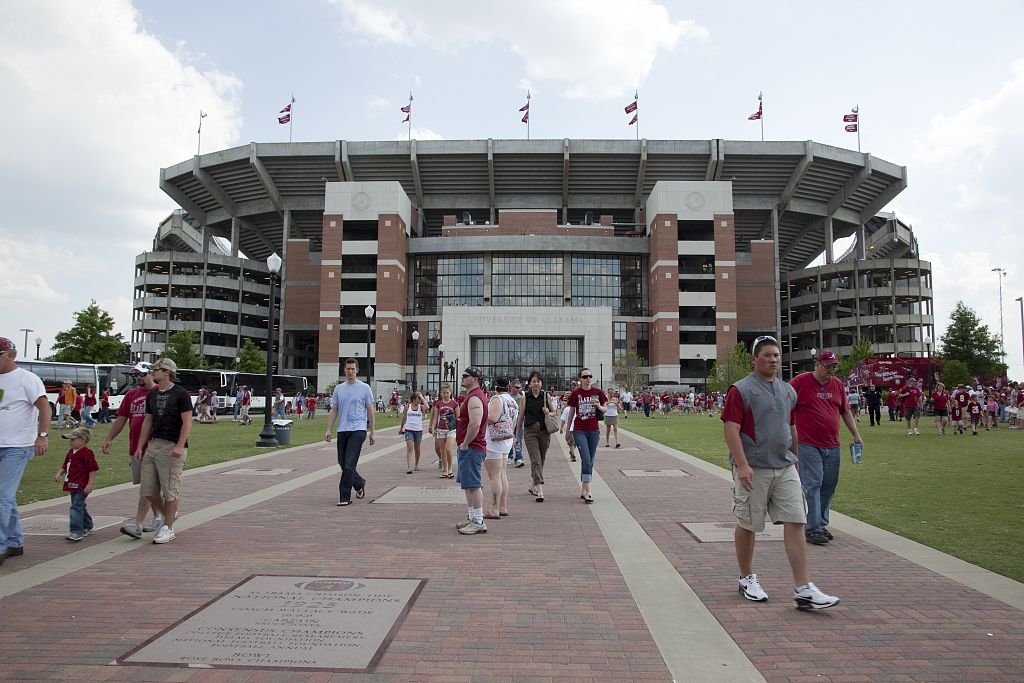 Bryant-Denny Stadium in Tuscaloosa, home of Alabama football