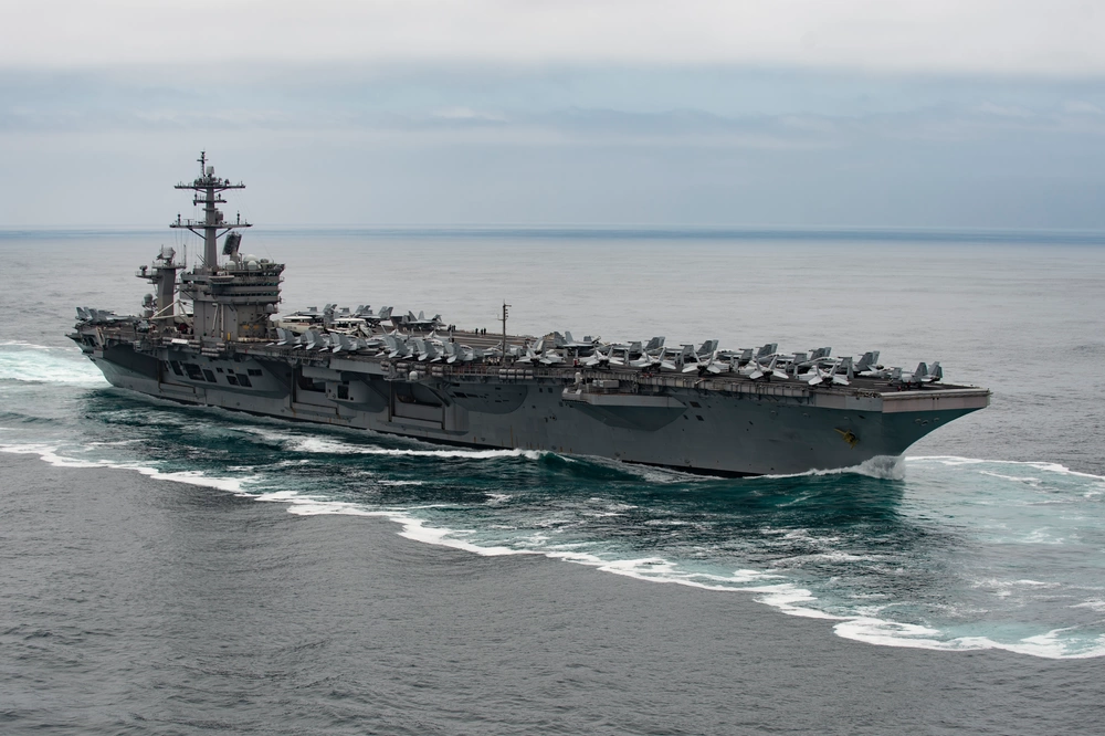 Third U.S. Carrier Heads to the Middle East, Trump Promises