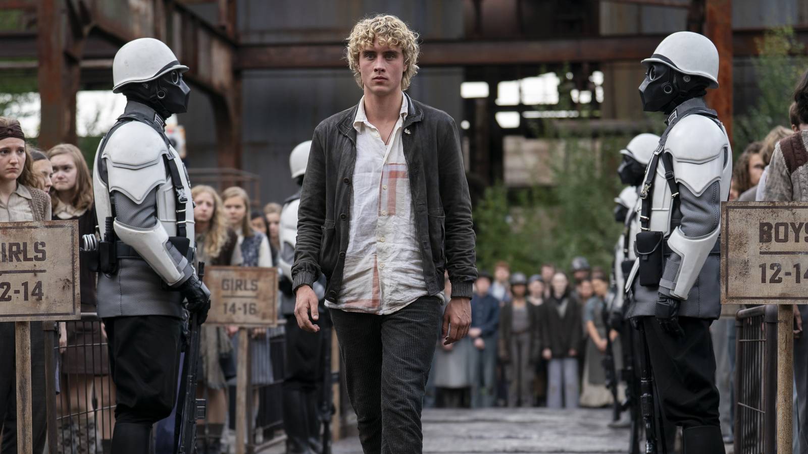 Haymitch Abernathy at the reaping in The Hunger Games: Sunrise on the Reaping.