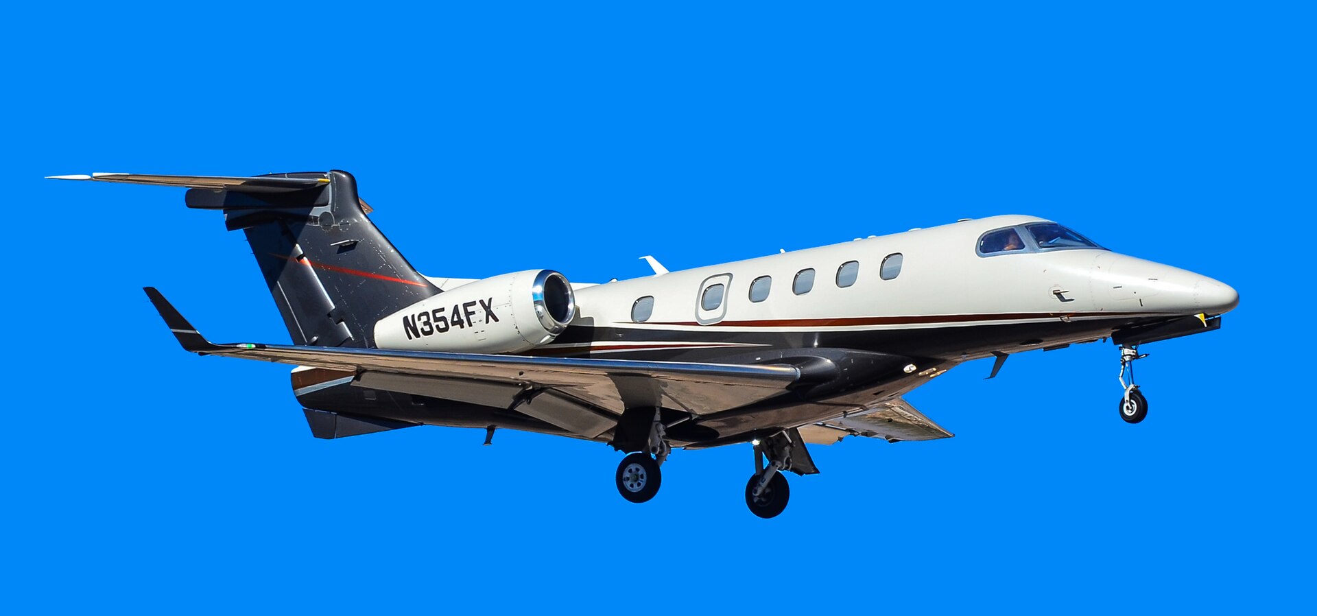 A business jet at North Las Vegas Airport
