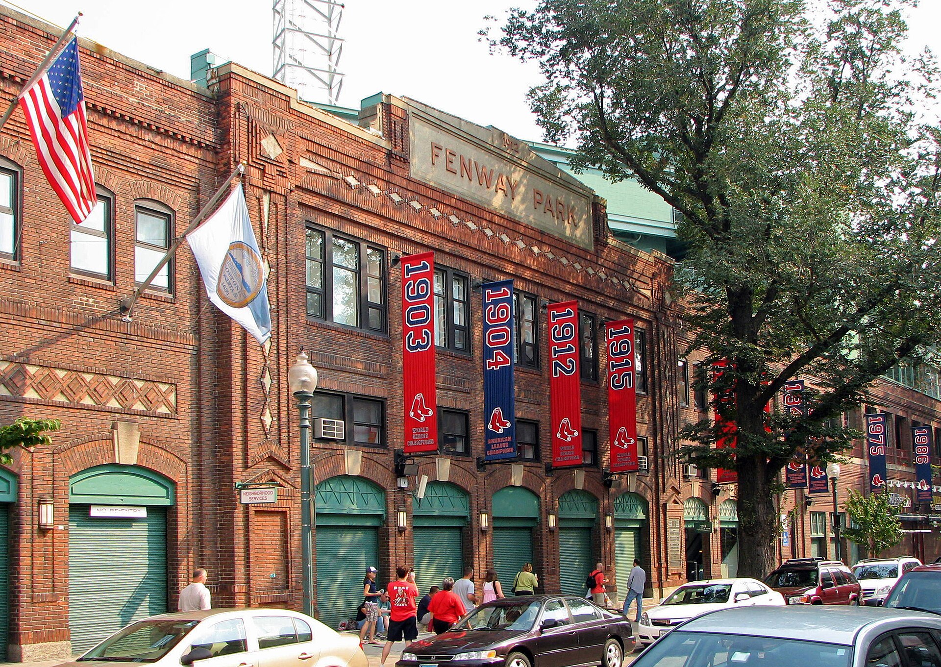Fenway Park in Boston, where the Red Sox were swept out of the postseason.