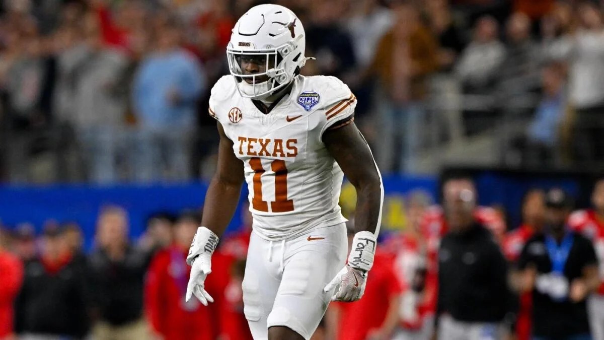 Texas edge rusher Colin Simmons in action — Simmons said after the loss, 'We definitely beat ourselves. Only Texas can beat Texas.'