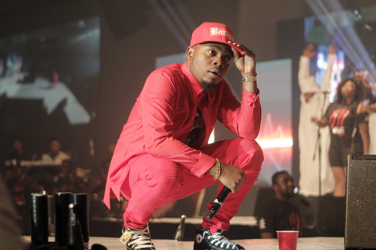 Olamide performing live in concert