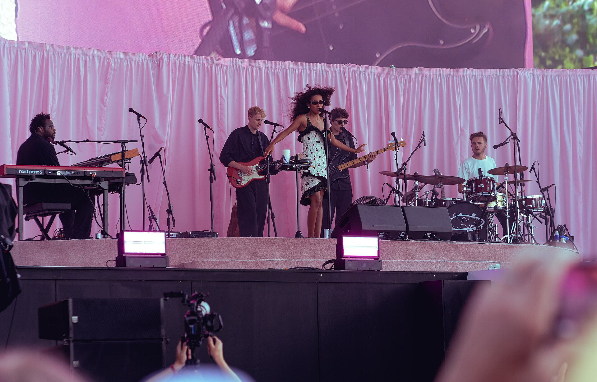 Olivia Dean performing live at BST Hyde Park on July 6, 2025