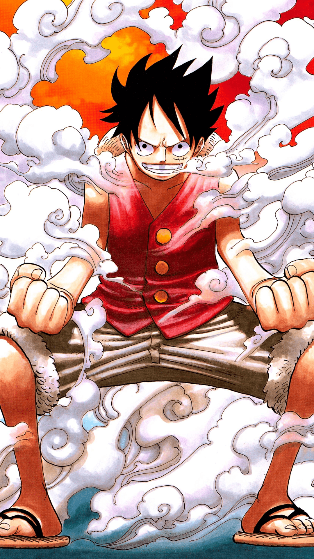 Monkey D. Luffy in Eiichiro Oda's One Piece manga art