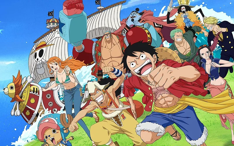 The Straw Hat Pirates crew in the One Piece anime