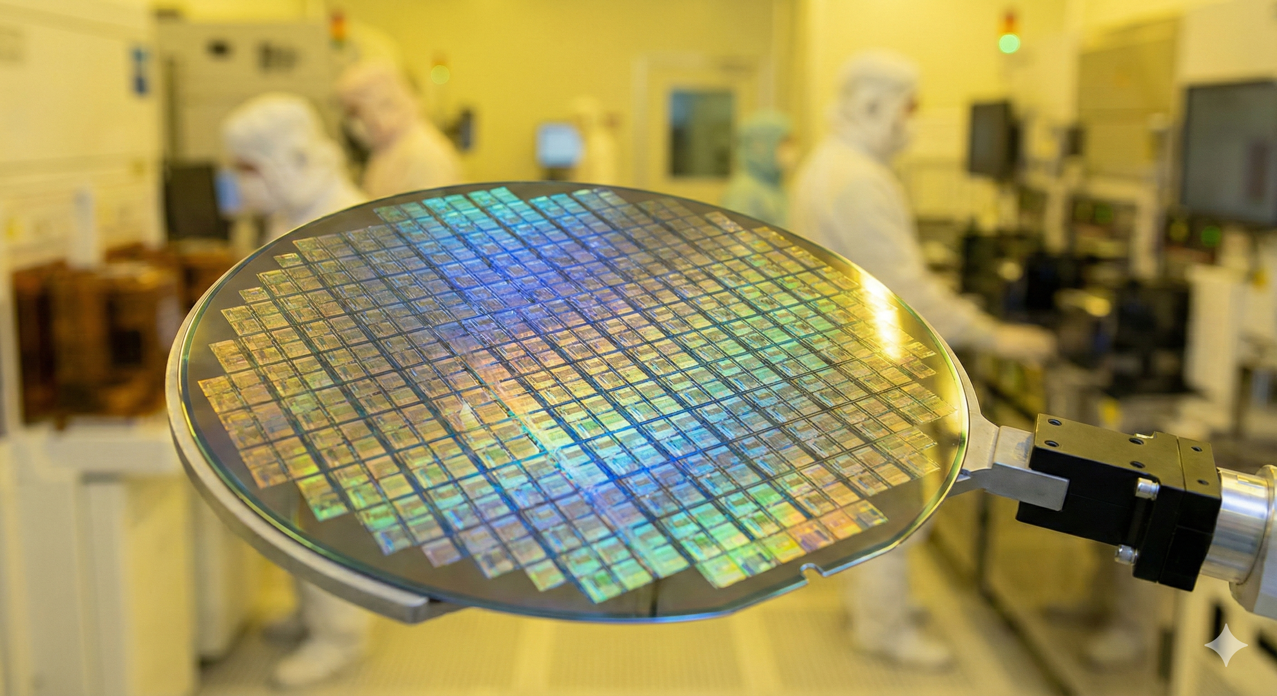 Semiconductor microchips on a circuit board