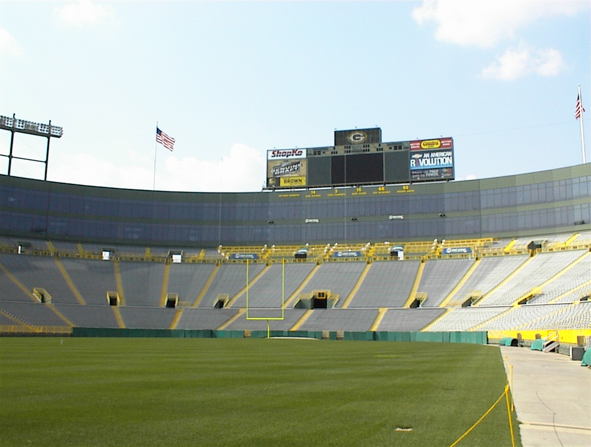 The Lambeau Field bowl in Green Bay