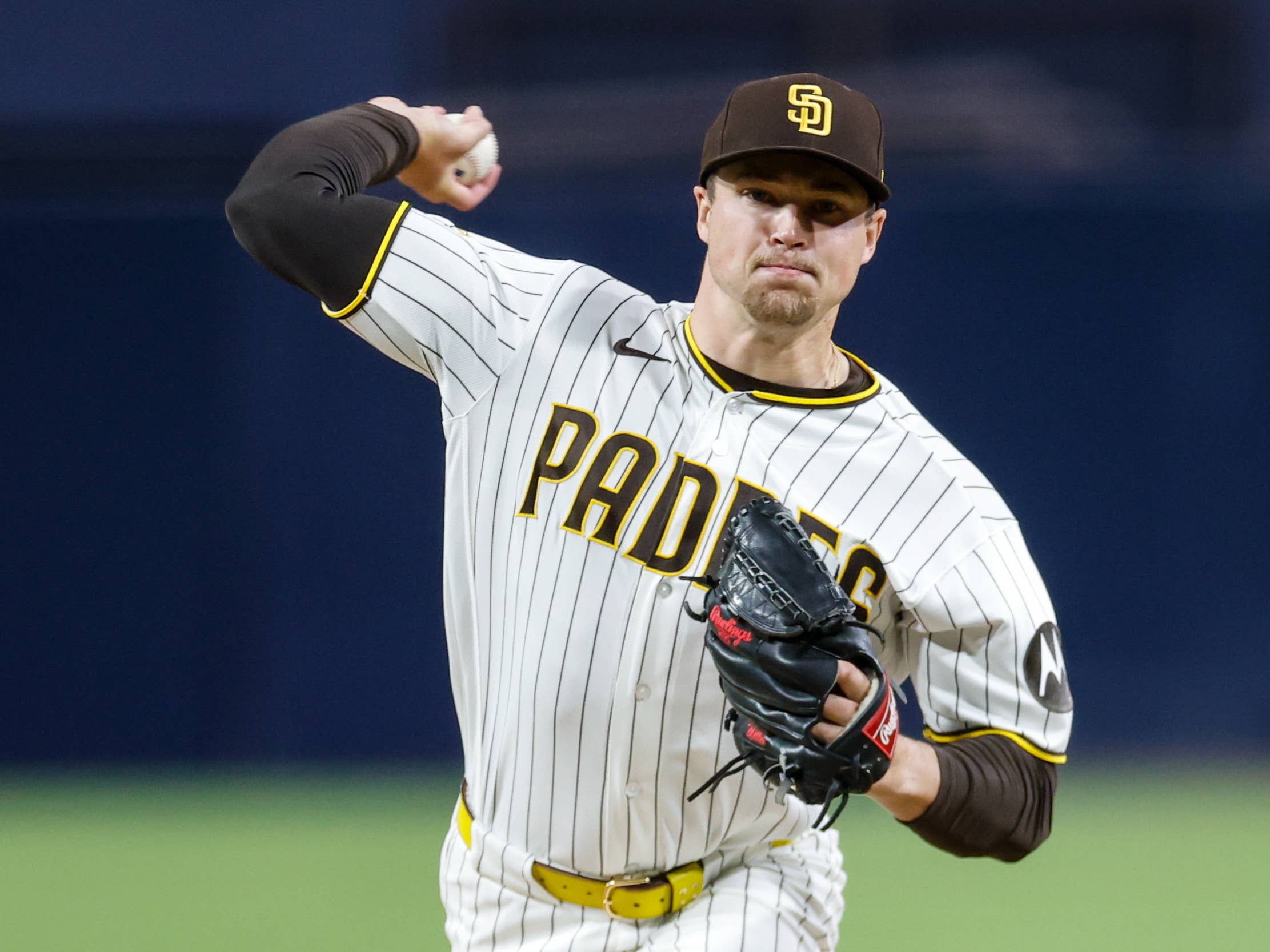 Mason Miller throws for the Padres