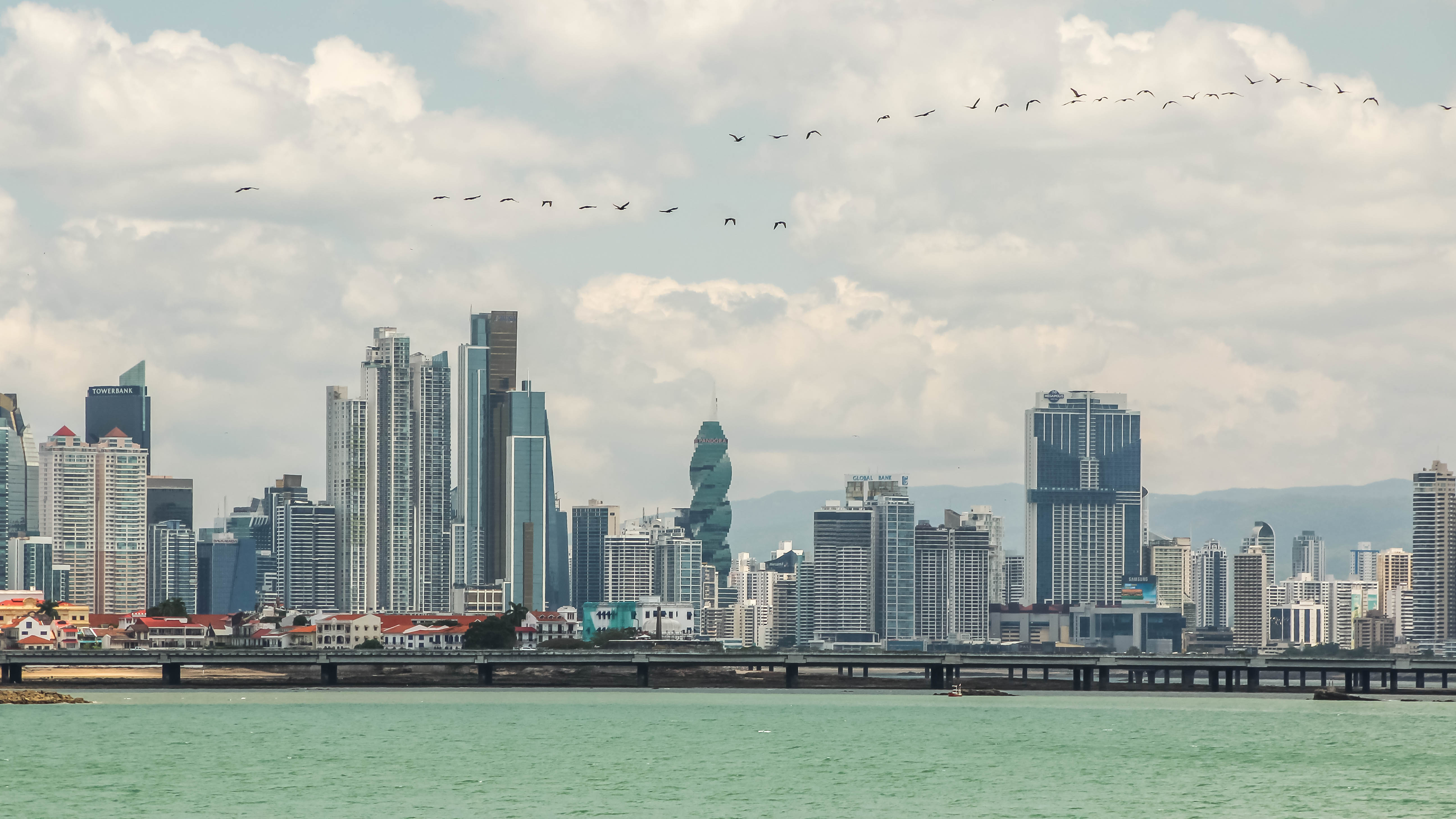 The Panama City skyline — the earthquake was felt in the capital, where buildings shook and people evacuated into the streets