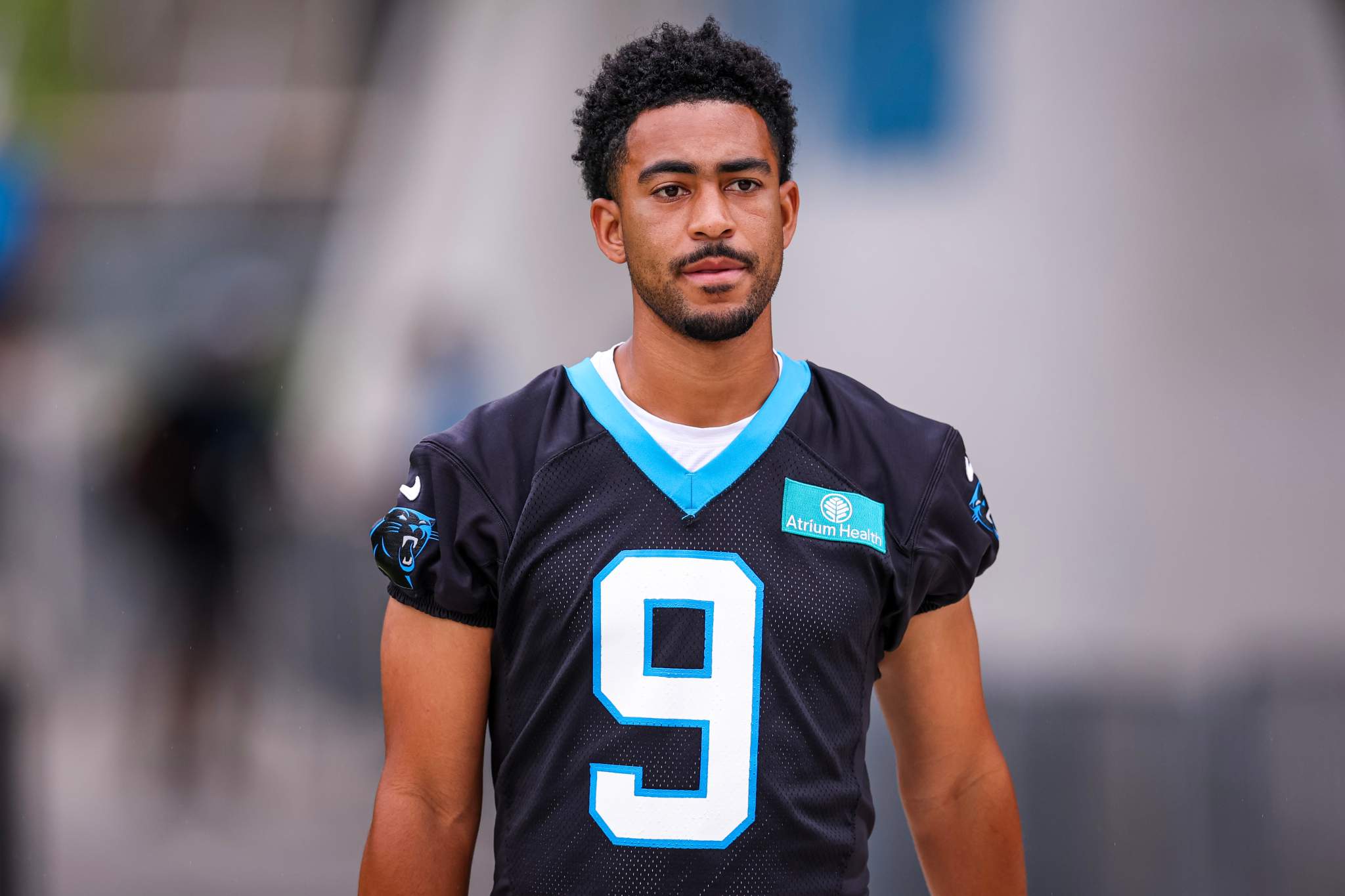 Bryce Young drops back to pass for the Carolina Panthers.