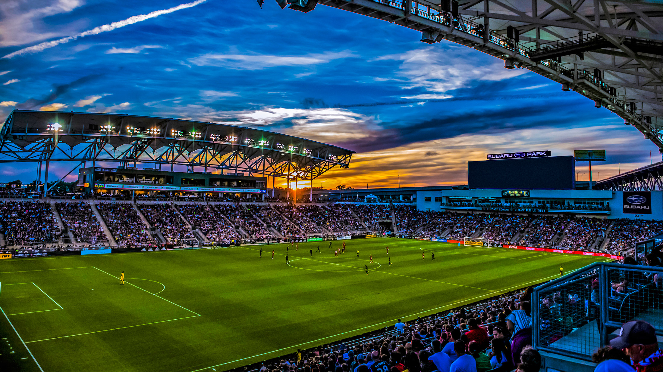 Subaru Park, home of the Philadelphia Union, in Chester, Pennsylvania