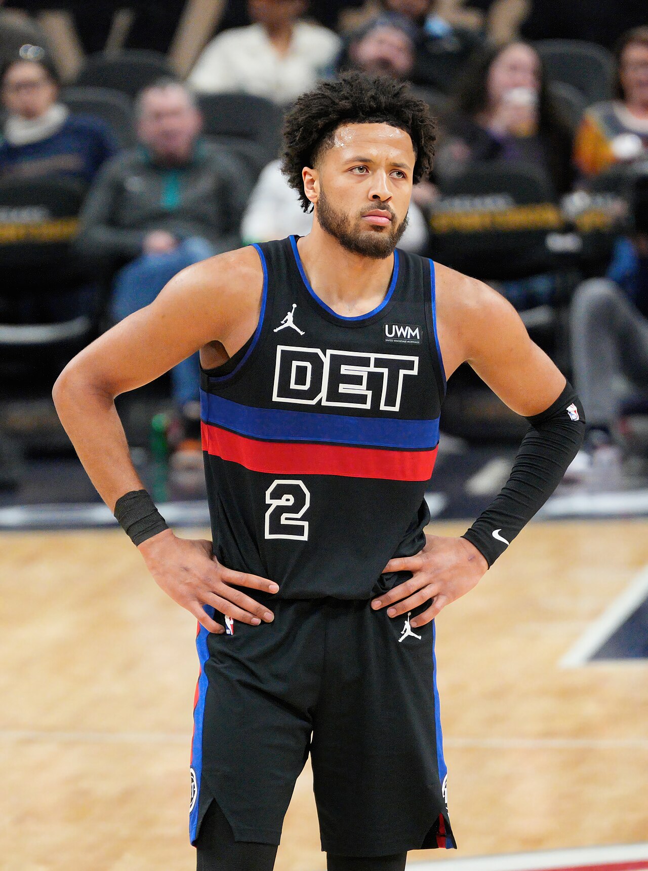 Cade Cunningham of the Detroit Pistons (file photo, Wikimedia Commons)