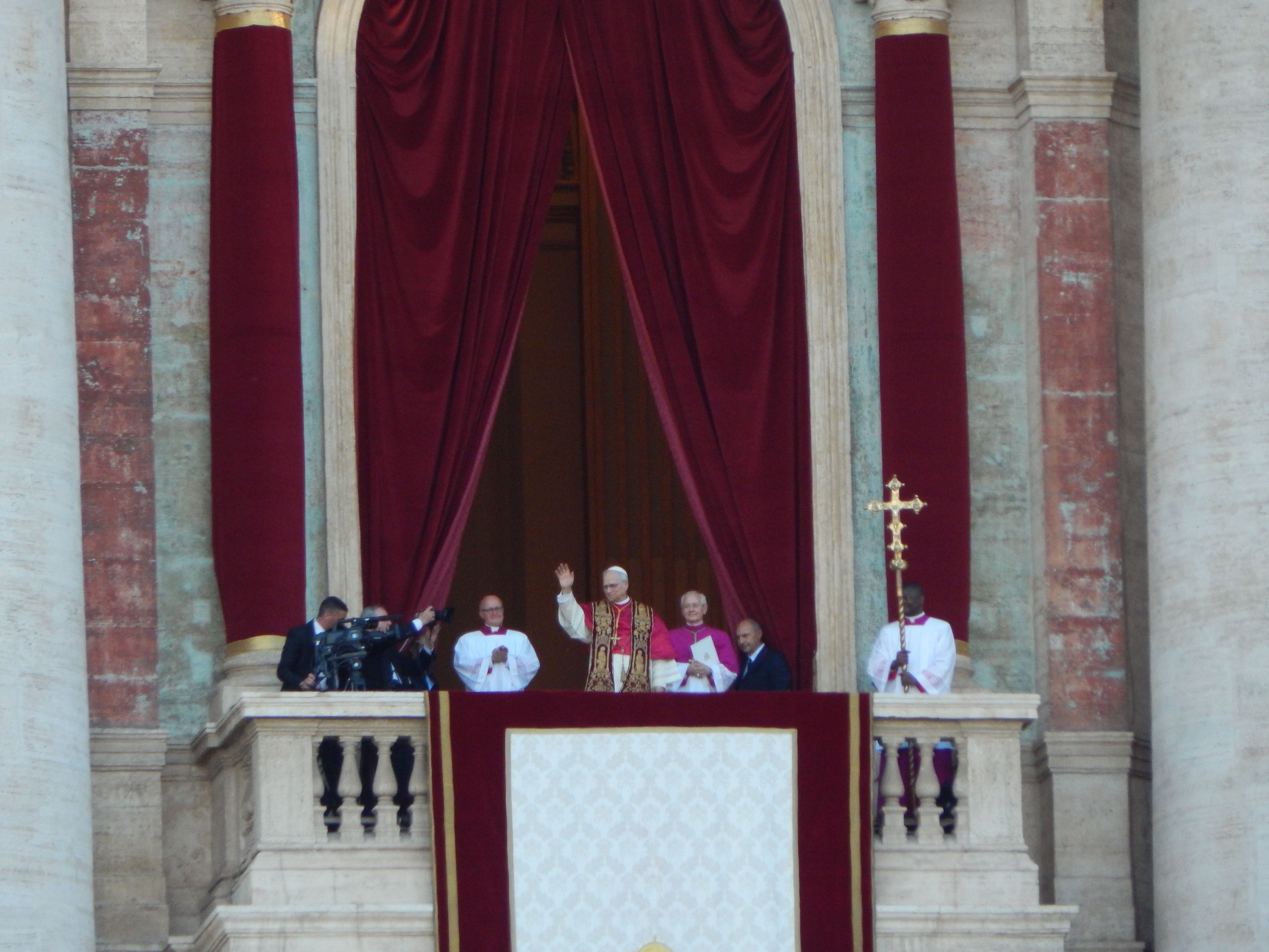Pope Leo XIV waving (file photo)
