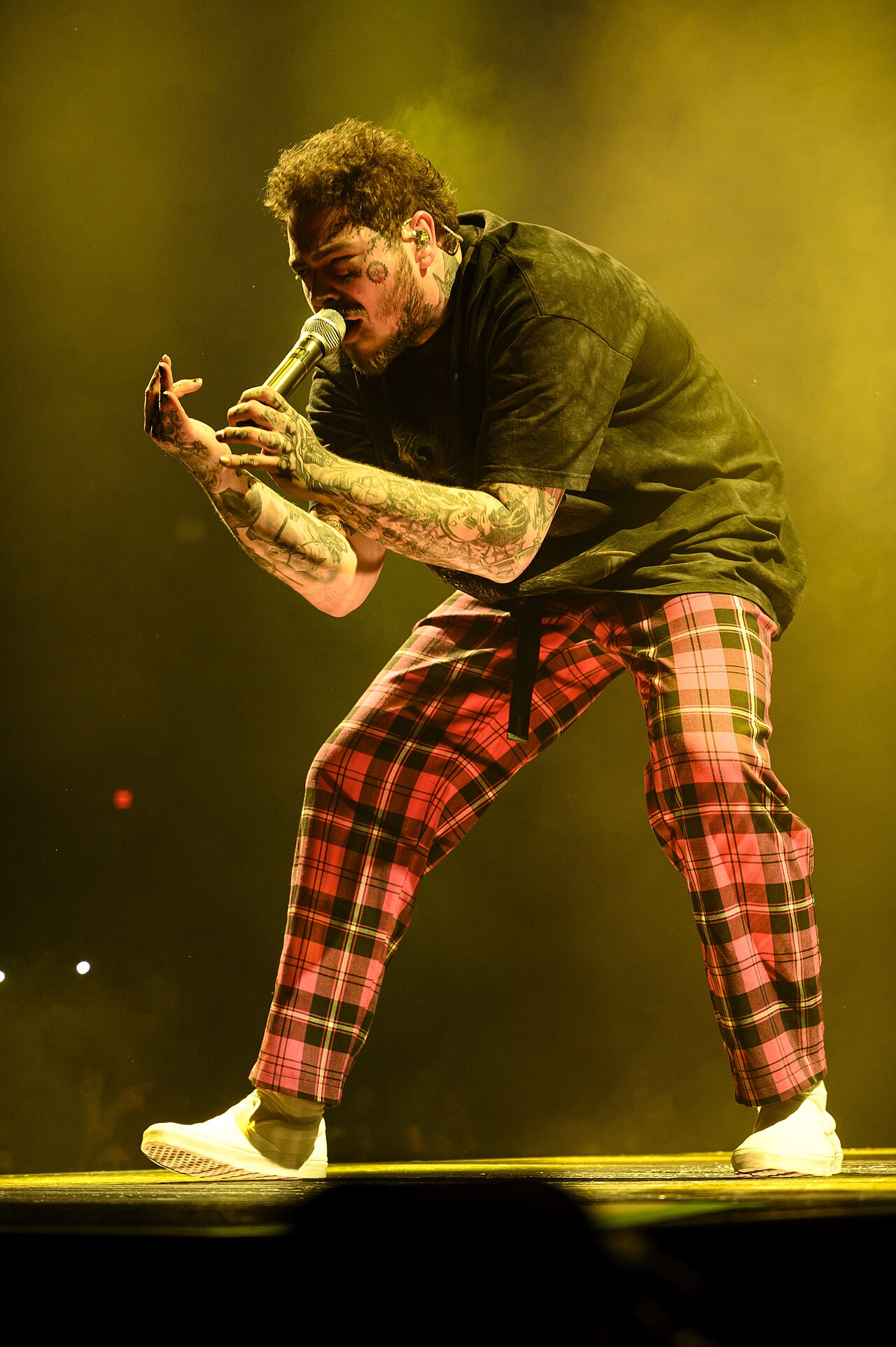 Post Malone performing in Chicago in 2020 (file photo)
